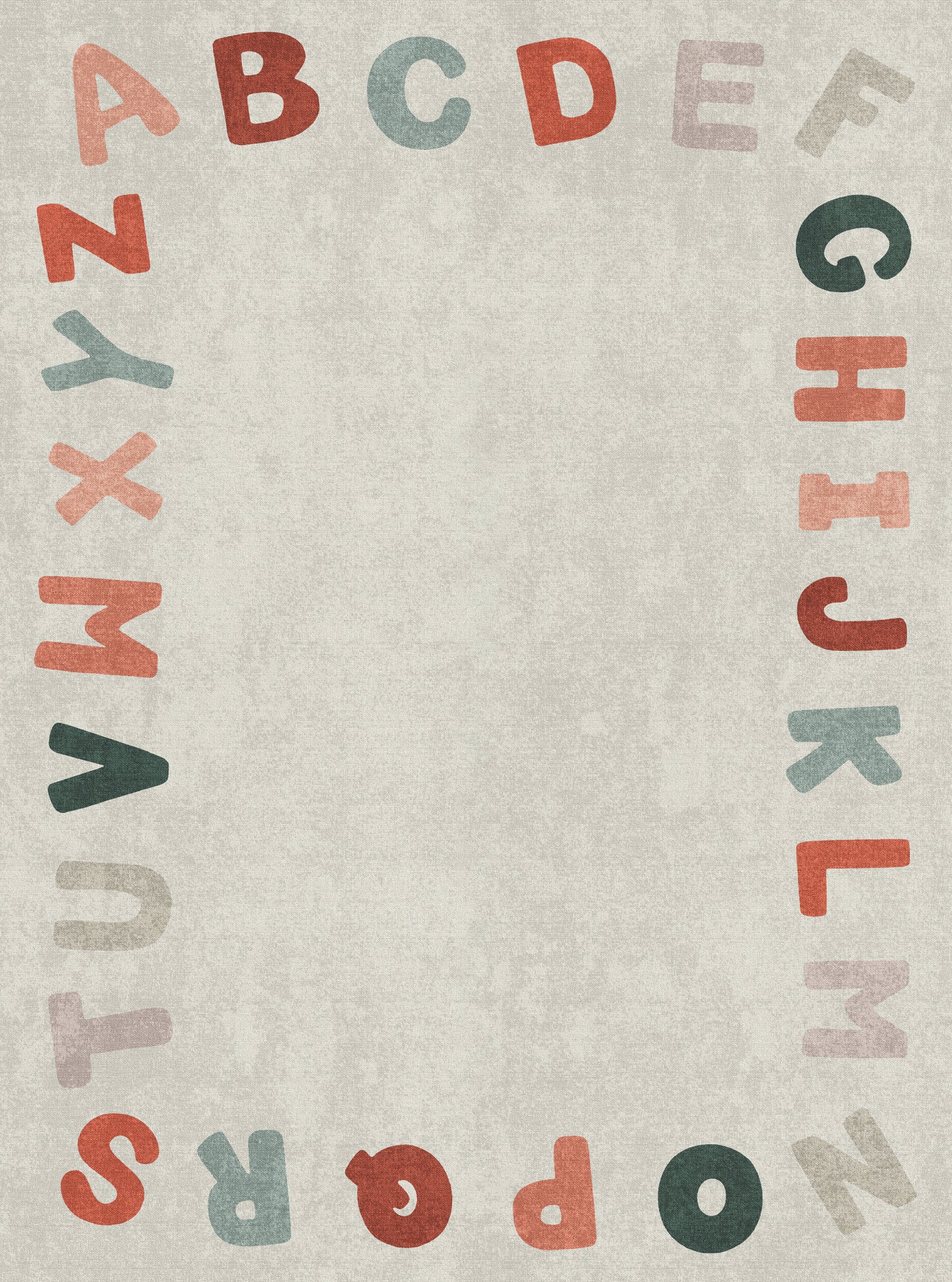 Izzy Alfabetet Border Matta