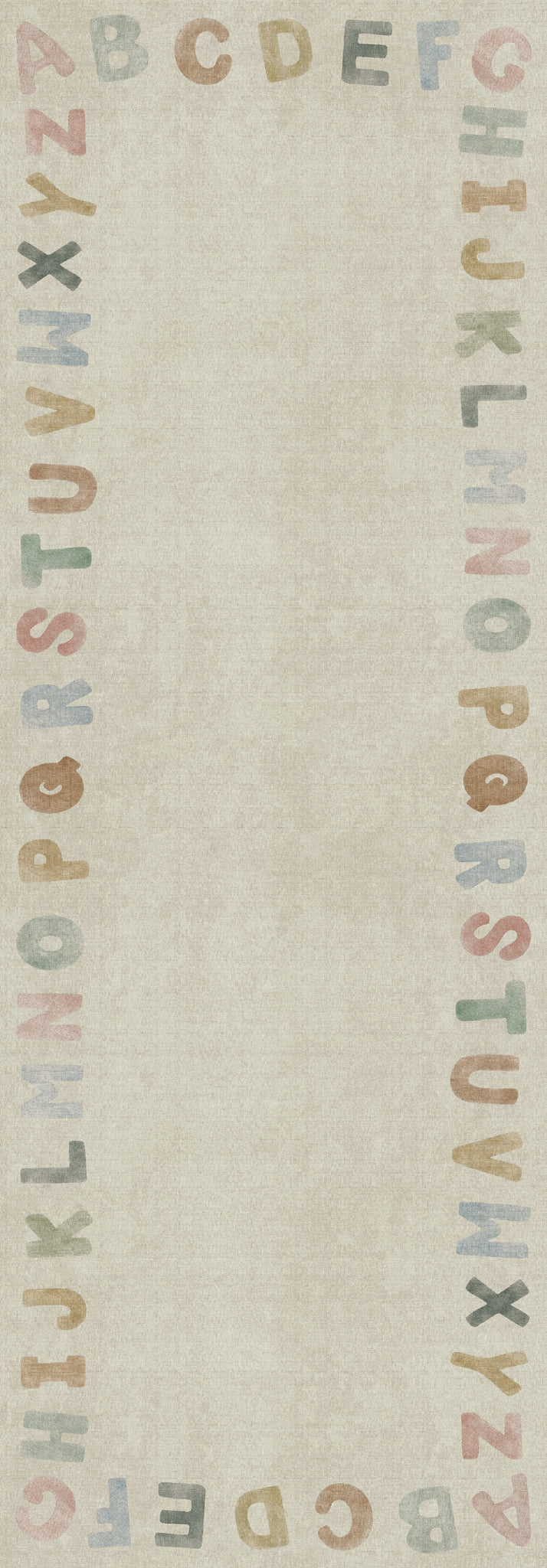 Izzy Alphabet Border Rug