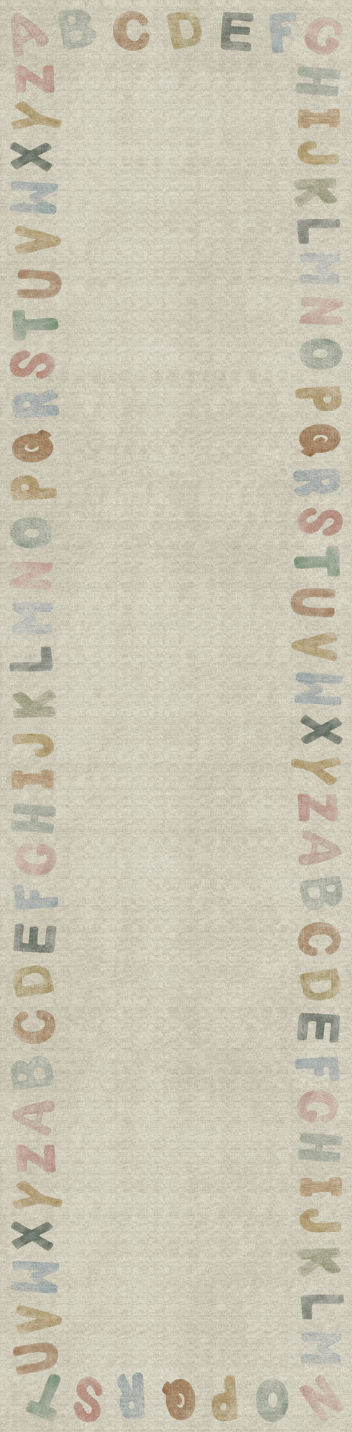 Izzy Alphabet Border Rug