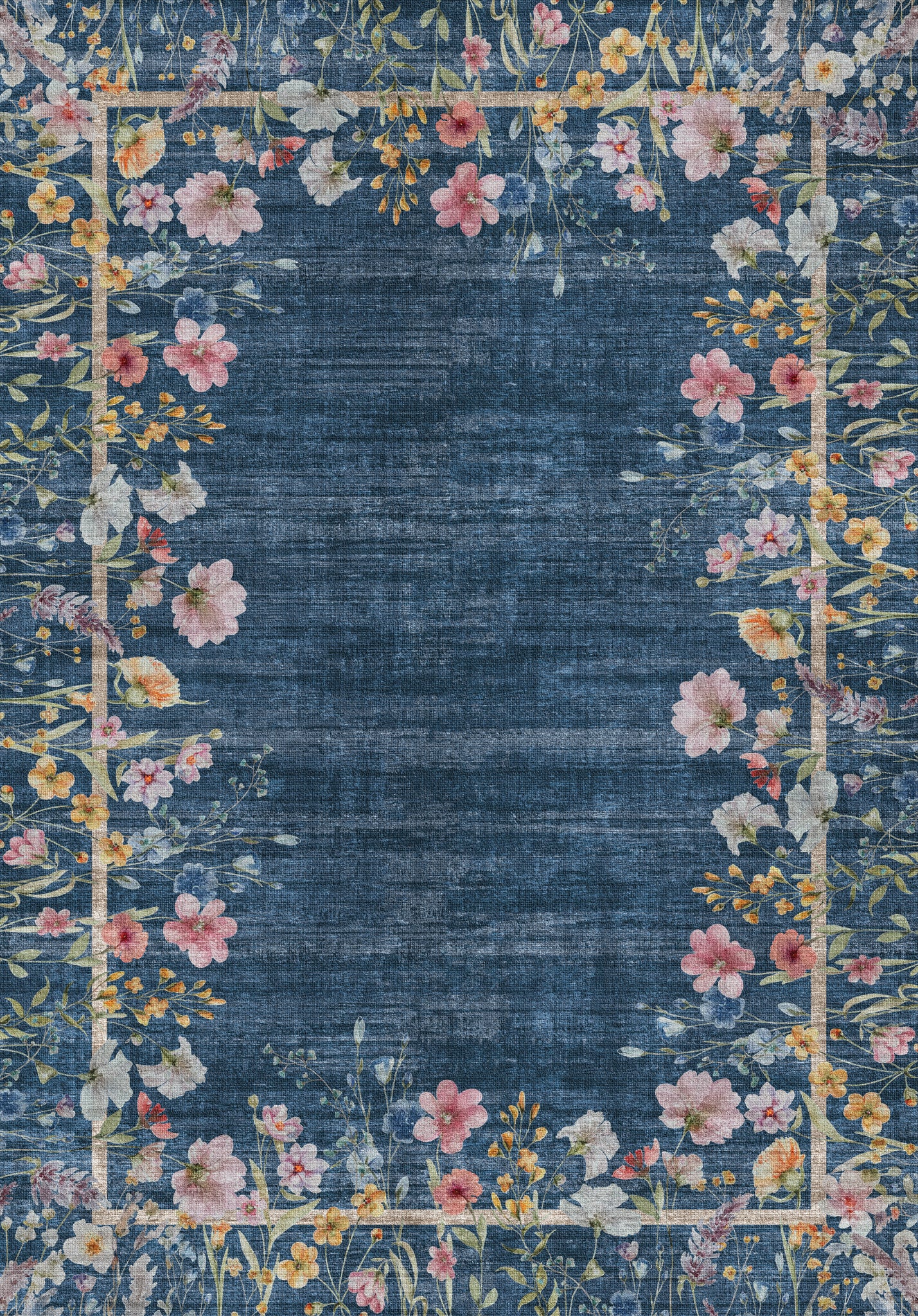 Anna Botanisk matta med ram