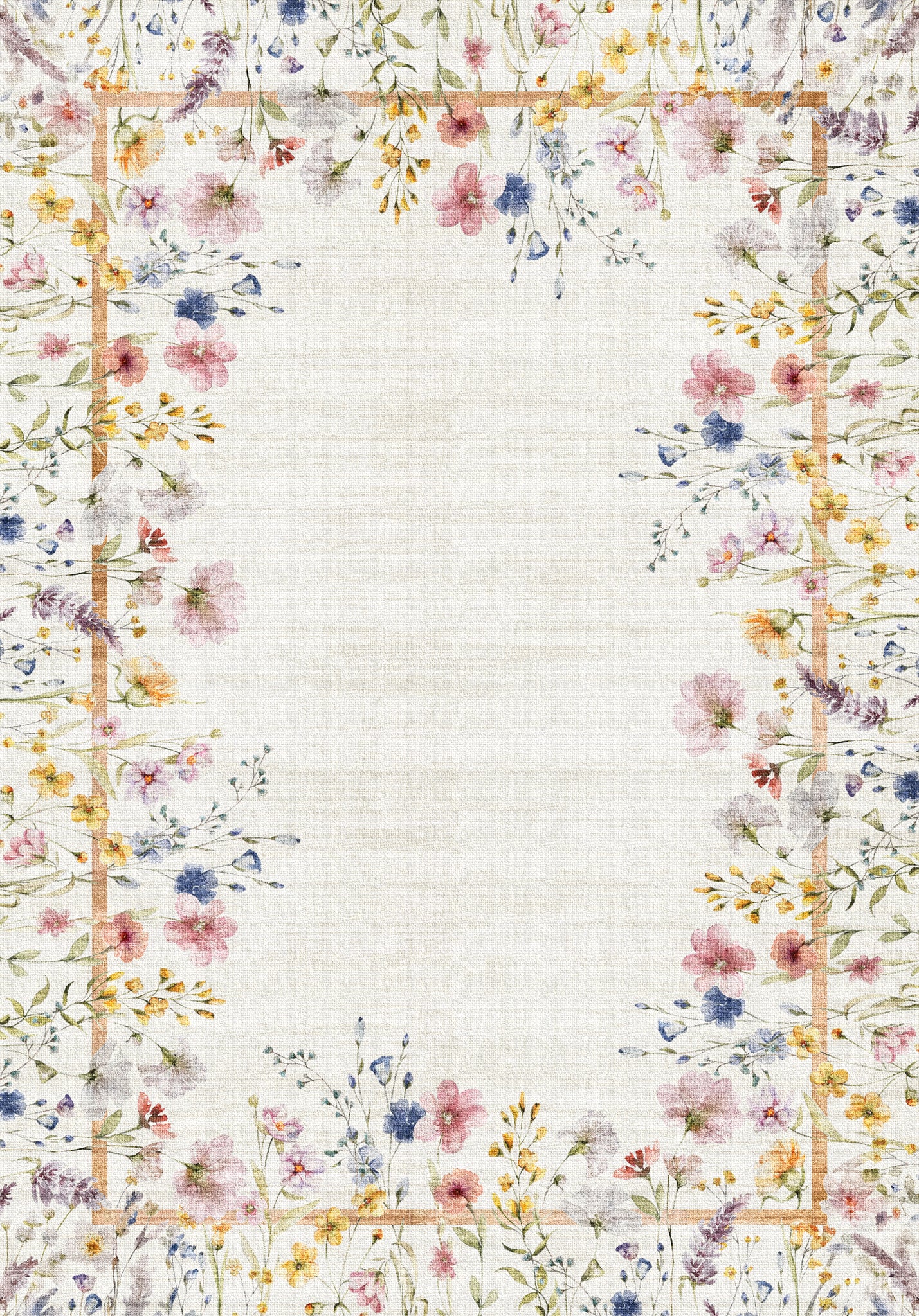 Anna Botanisk matta med ram