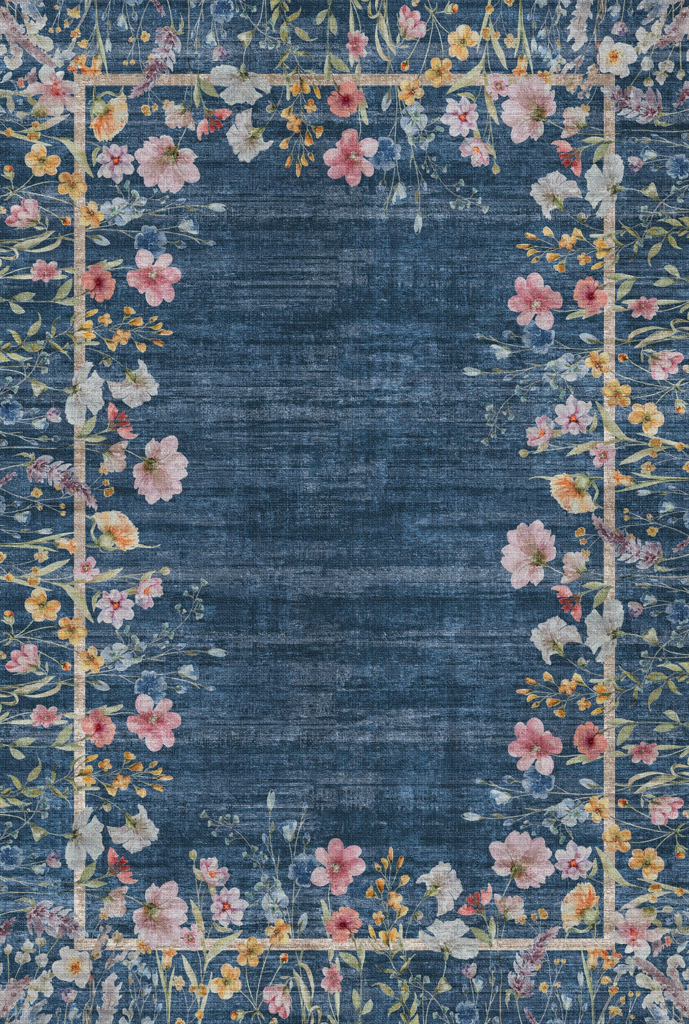 Anna Botanisk matta med ram