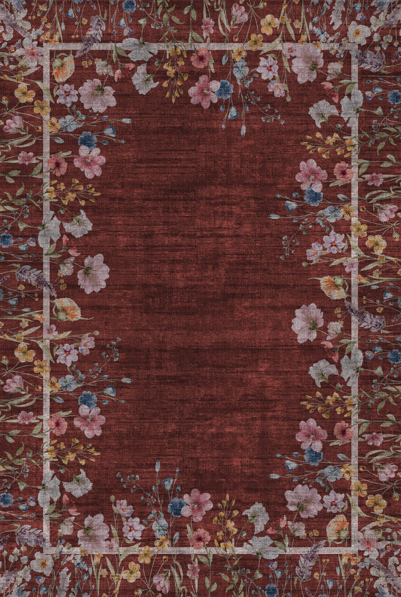 Anna Botanisk matta med ram