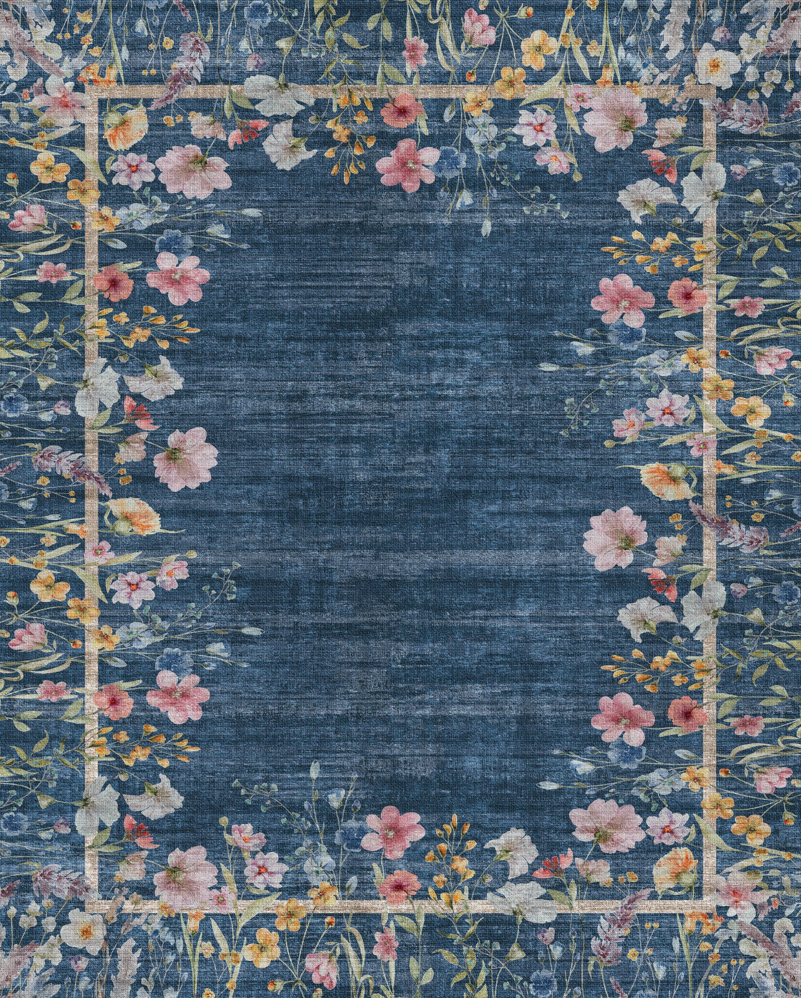 Anna Botanisk matta med ram