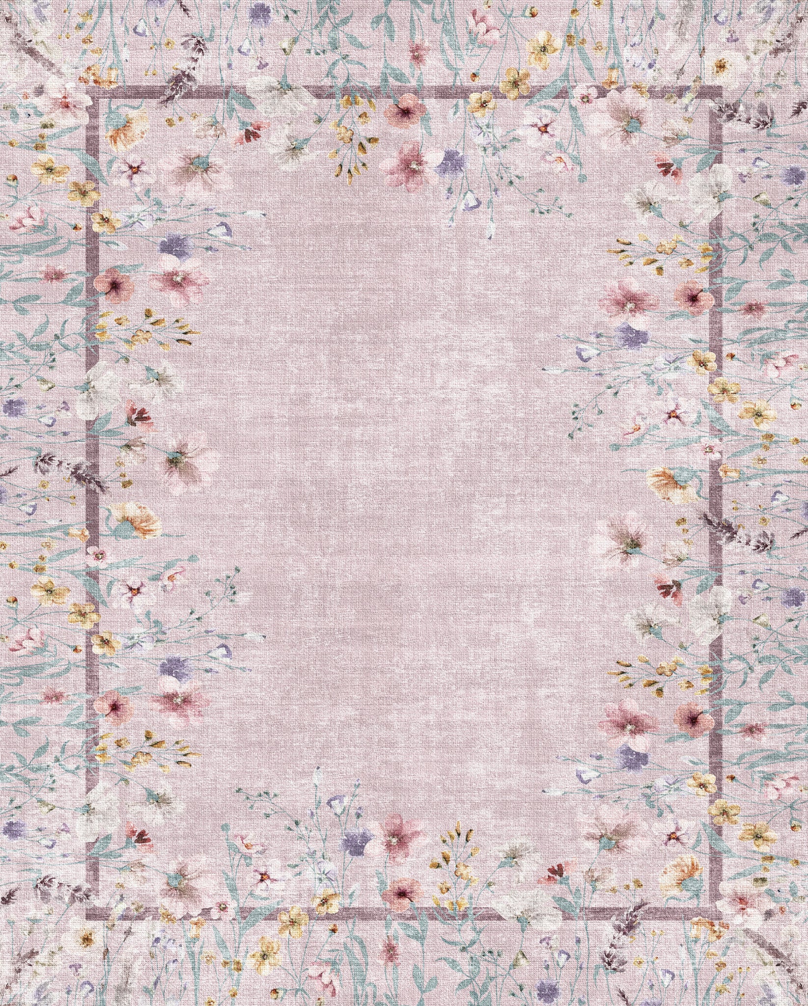 Anna Botanisk matta med ram