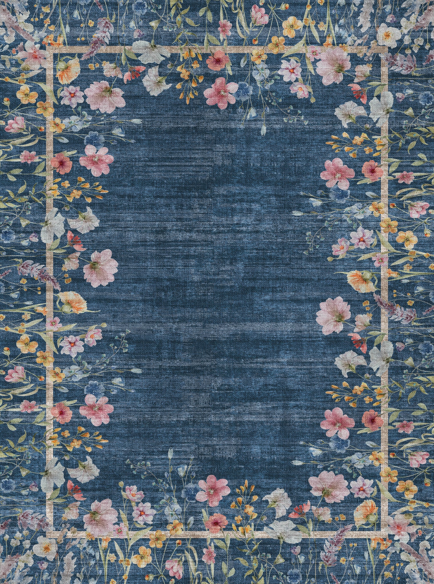 Anna Botanisk matta med ram