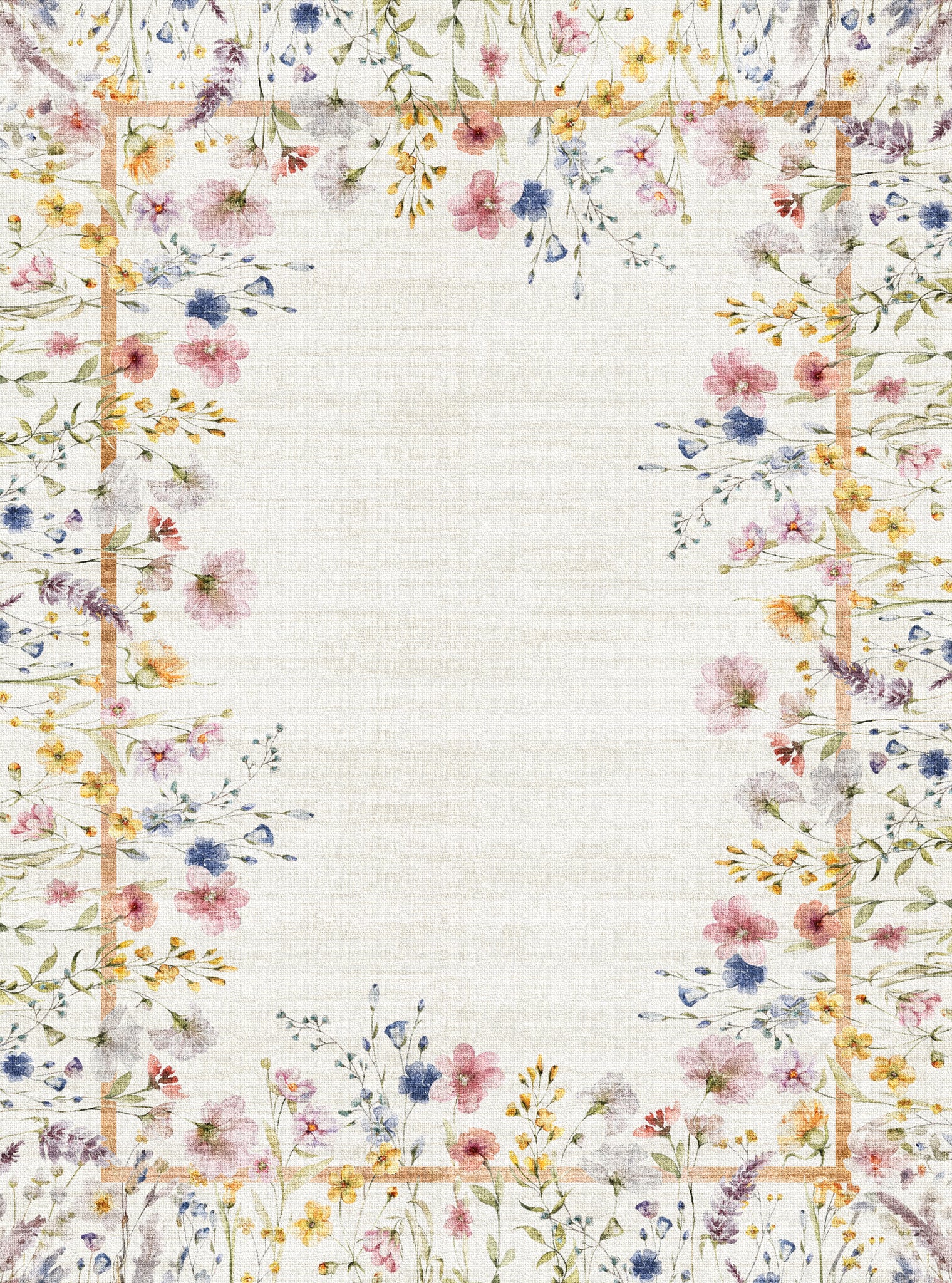 Anna Botanisk matta med ram