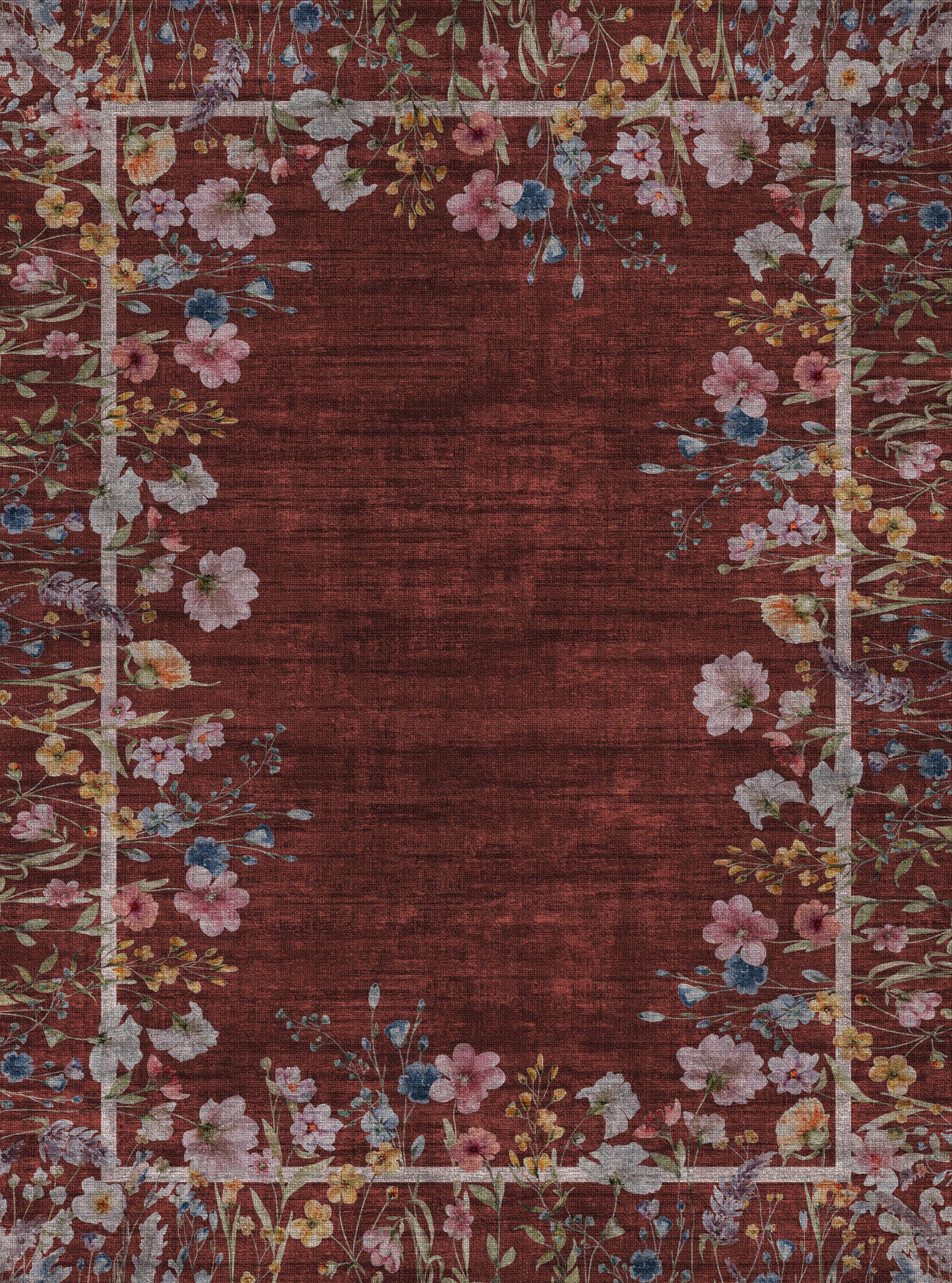 Anna Botanisk matta med ram