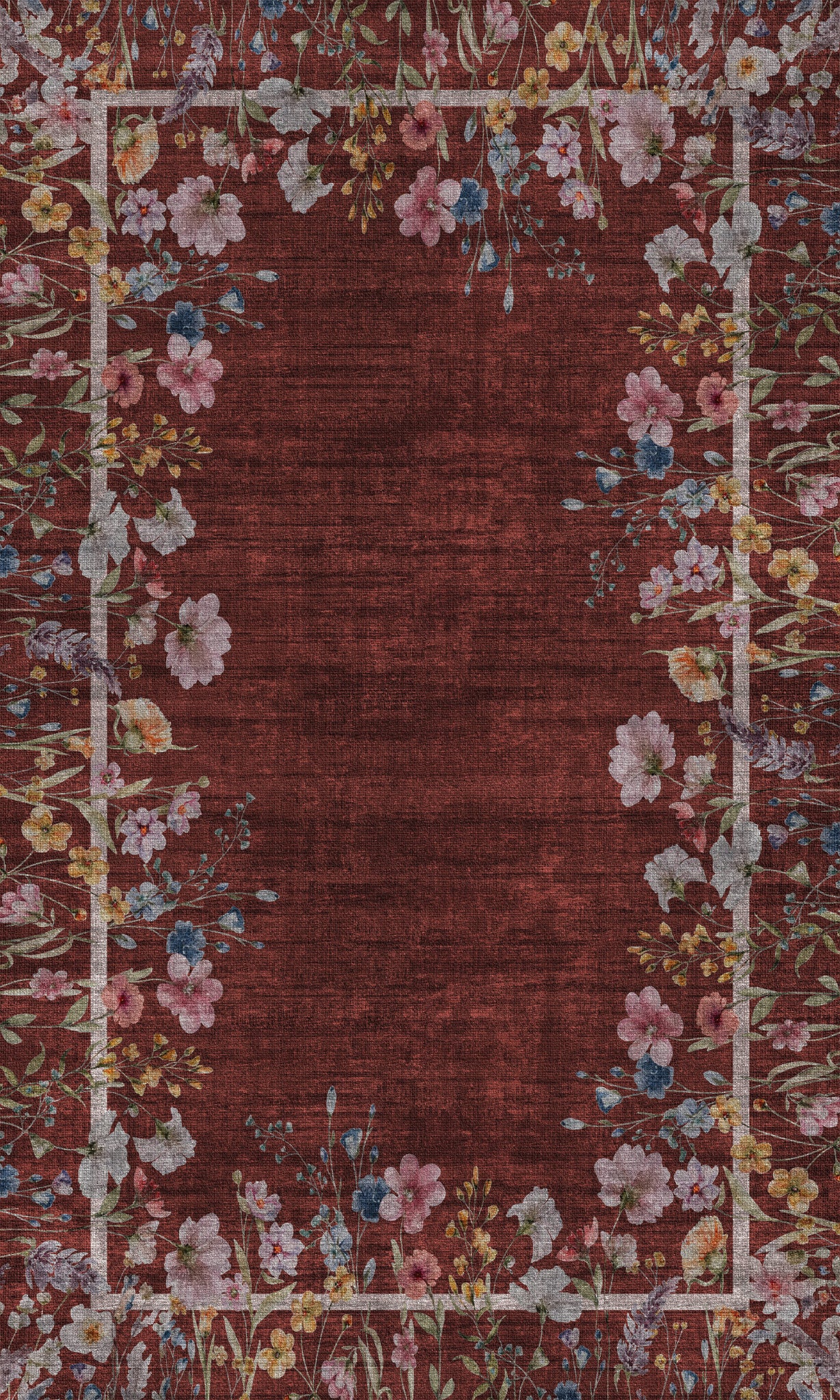 Anna Botanisk matta med ram