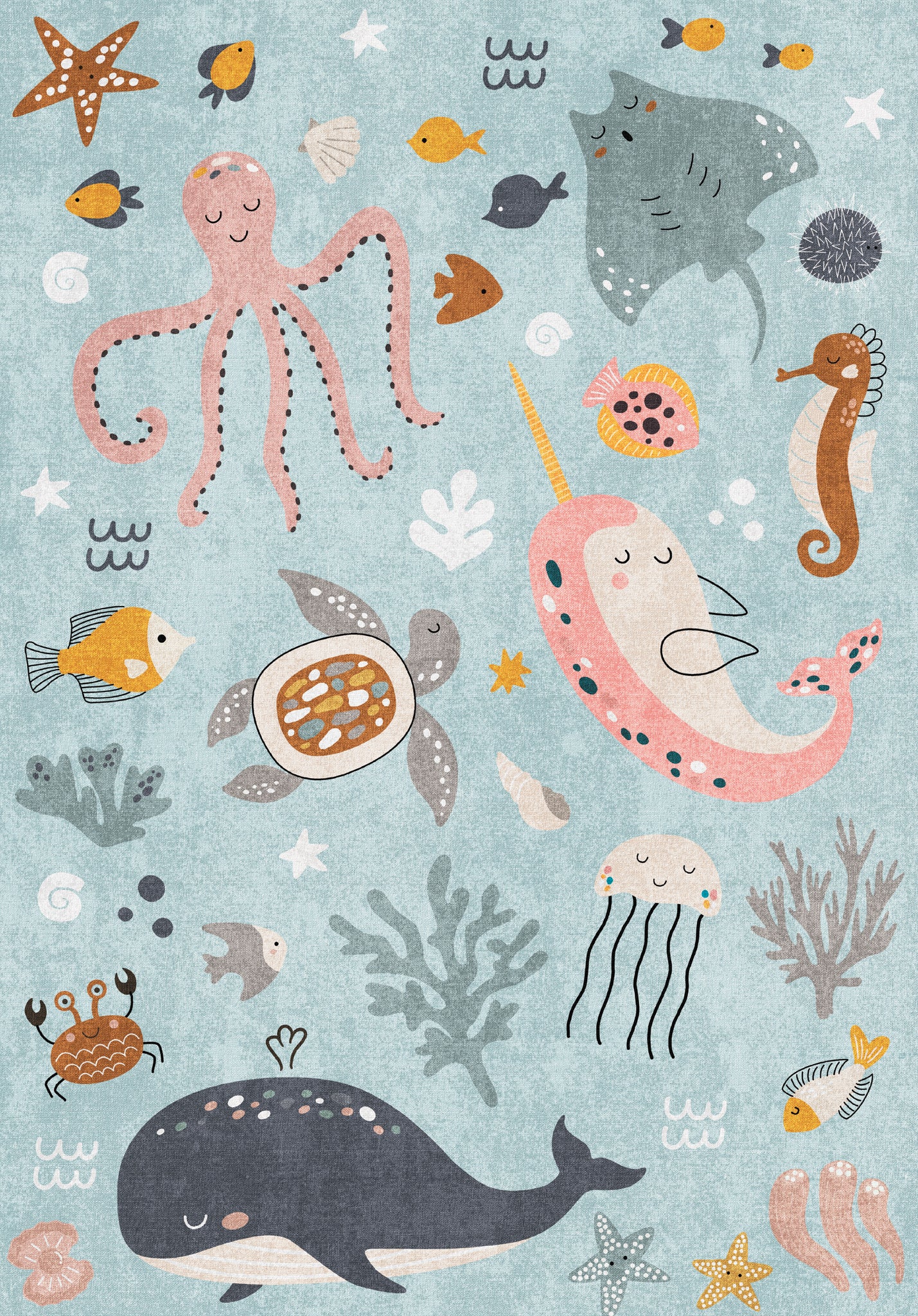 Jamie Ocean Adventure Kids Rug