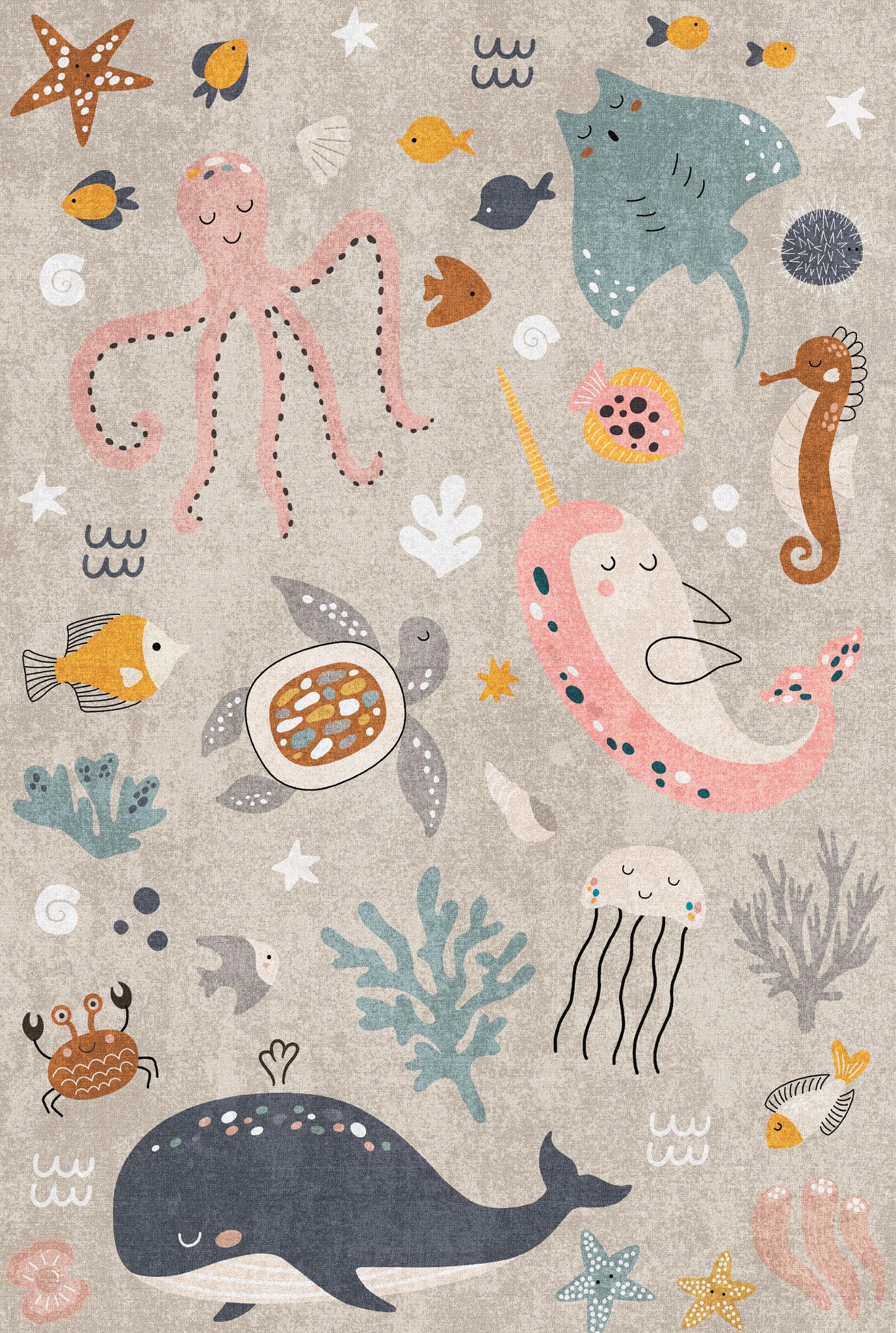 Jamie Ocean Adventure Kids Rug