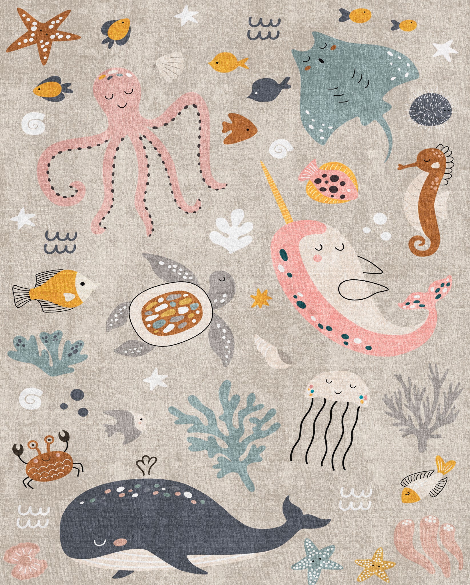 Jamie Ocean Adventure Kids Rug