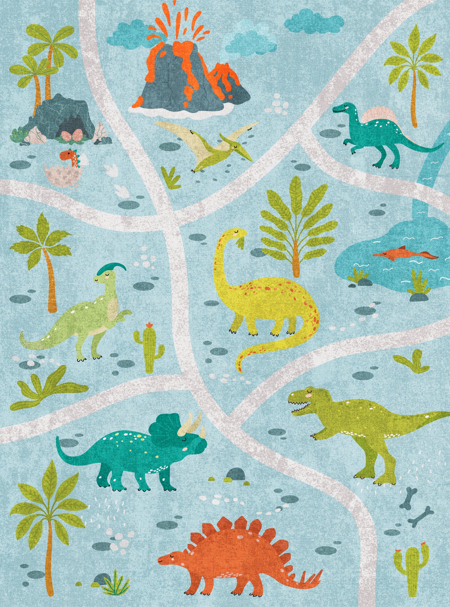 Luca Jurassic äventyr matta