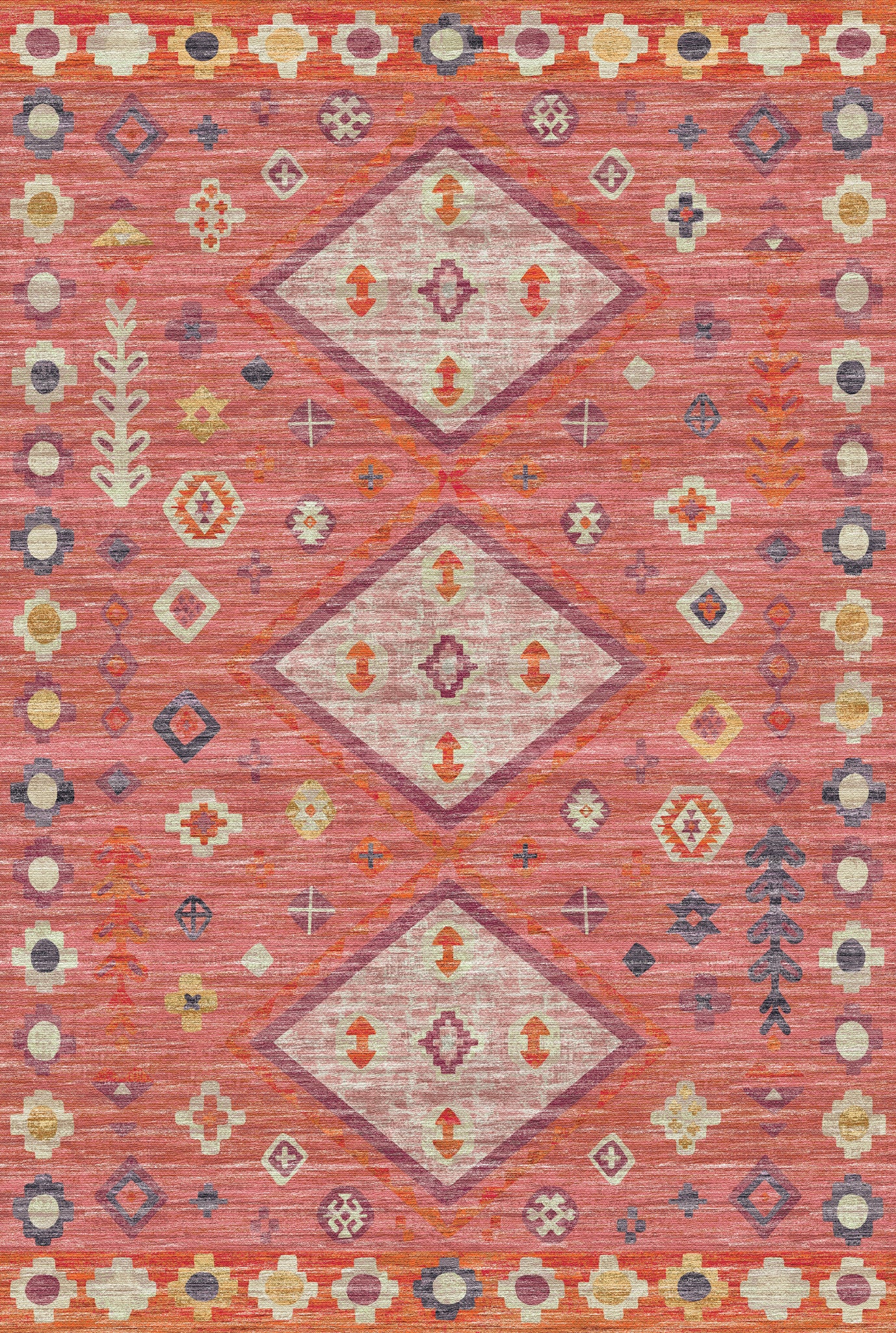 Amani Modern Boho Diamond Rug