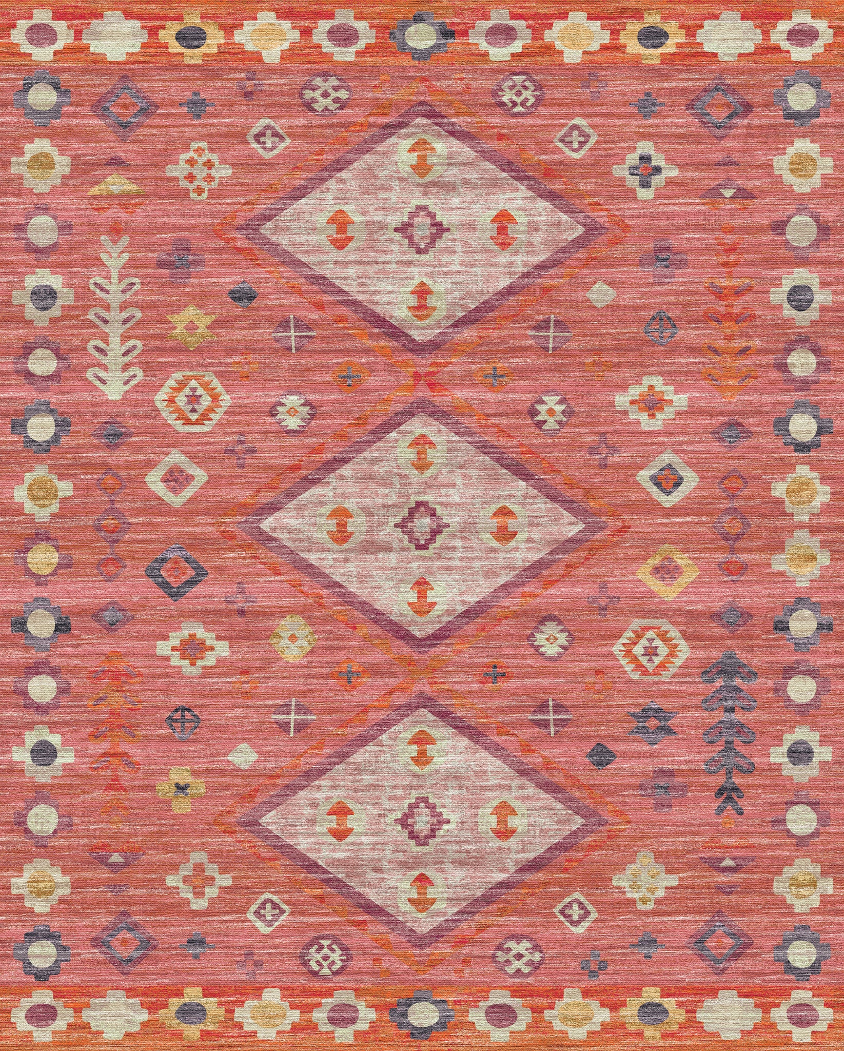 Amani Modern Boho Diamond Rug