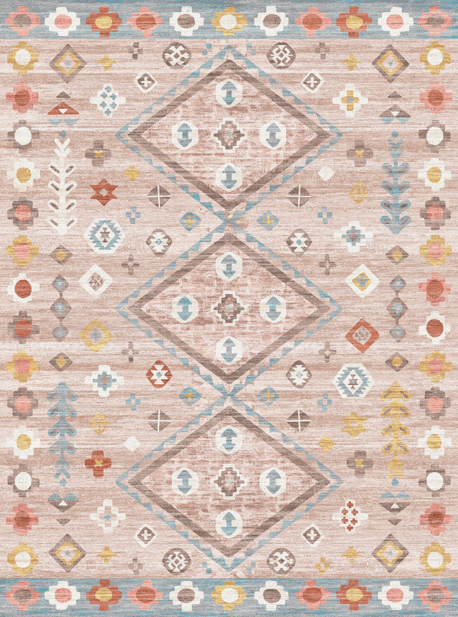 Amani Modern Boho Diamond Rug