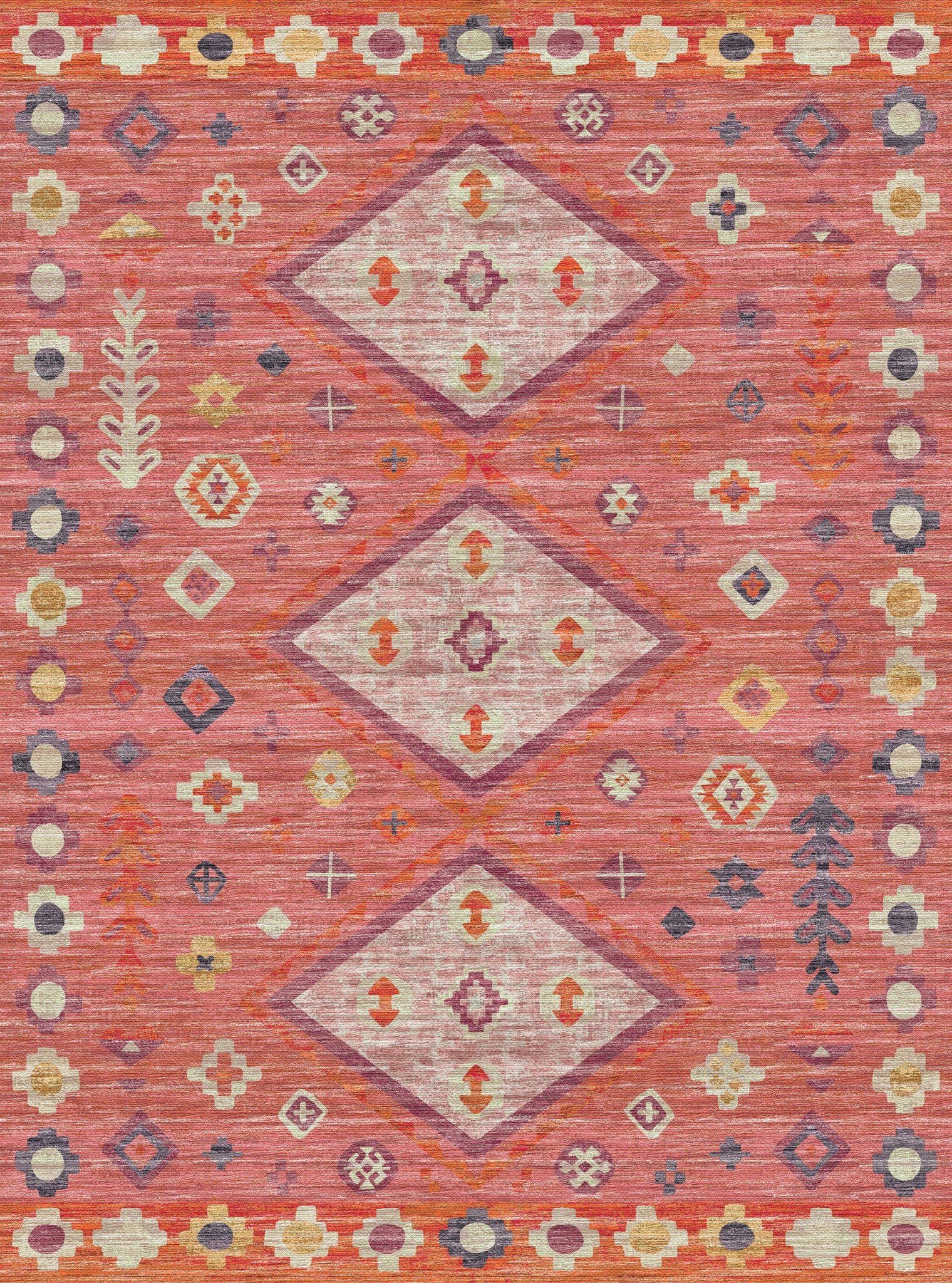 Amani Modern Boho Diamond Rug