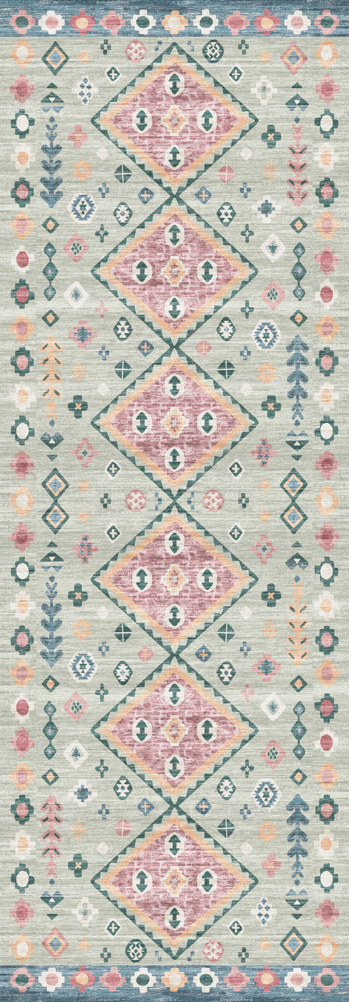 Amani Modern Boho Diamond Rug