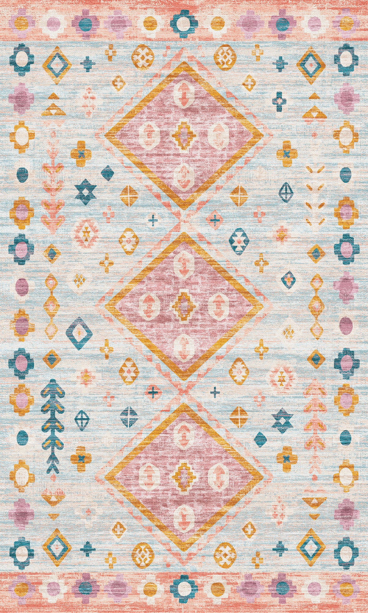 Amani Modern Boho Diamond Rug