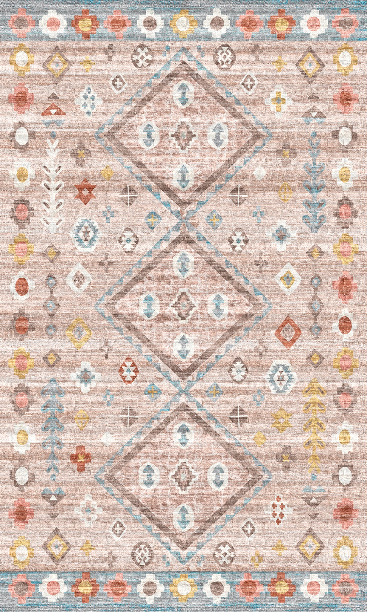 Amani Modern Boho Diamond Rug