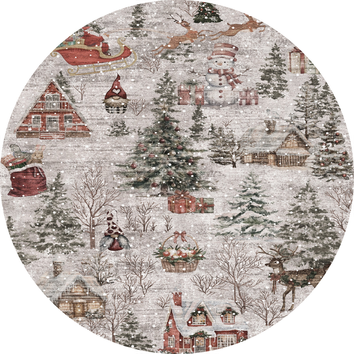 Merry Tepih božićnog sela