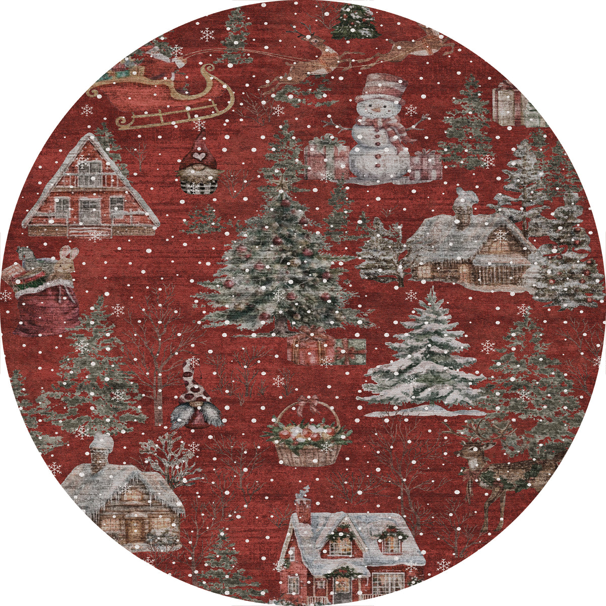 Merry Tepih božićnog sela