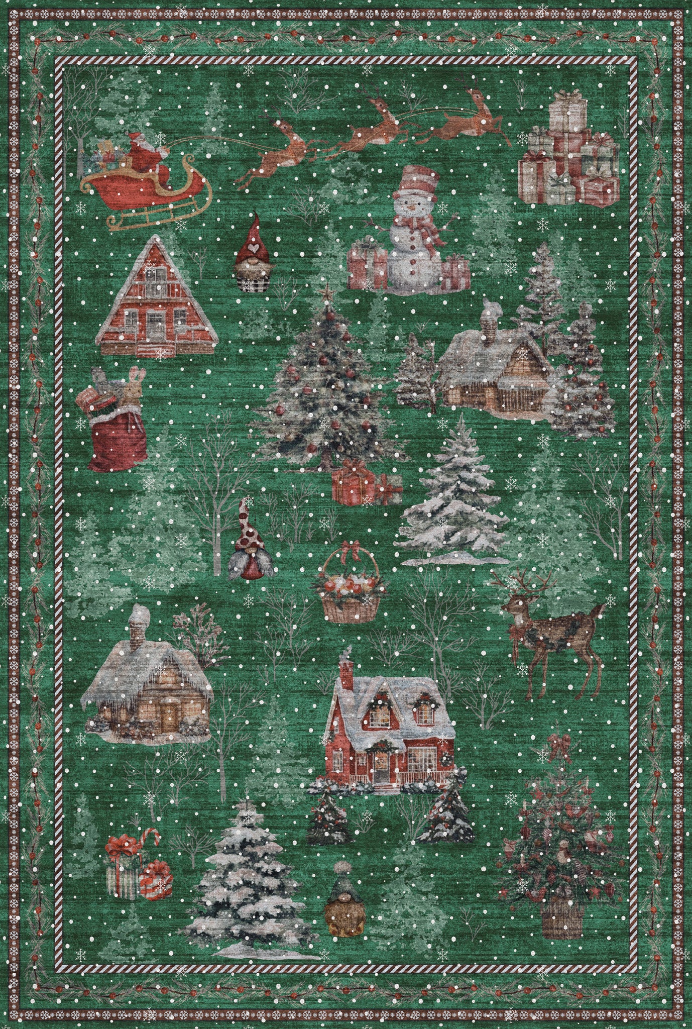 Merry Килим за коледно село