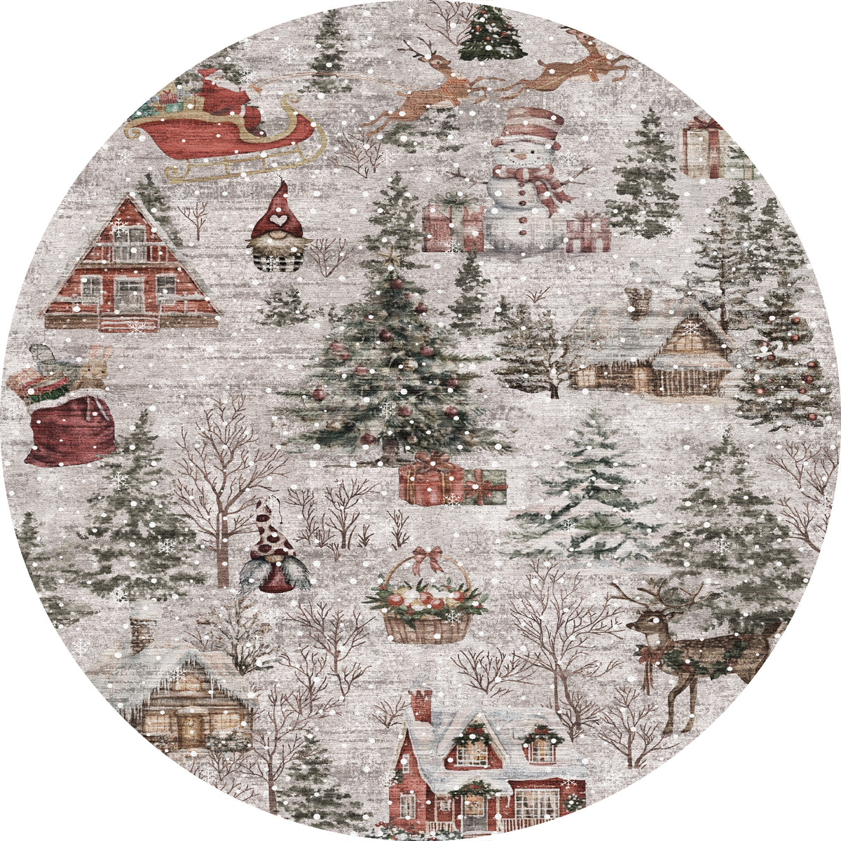 Merry Tepih božićnog sela