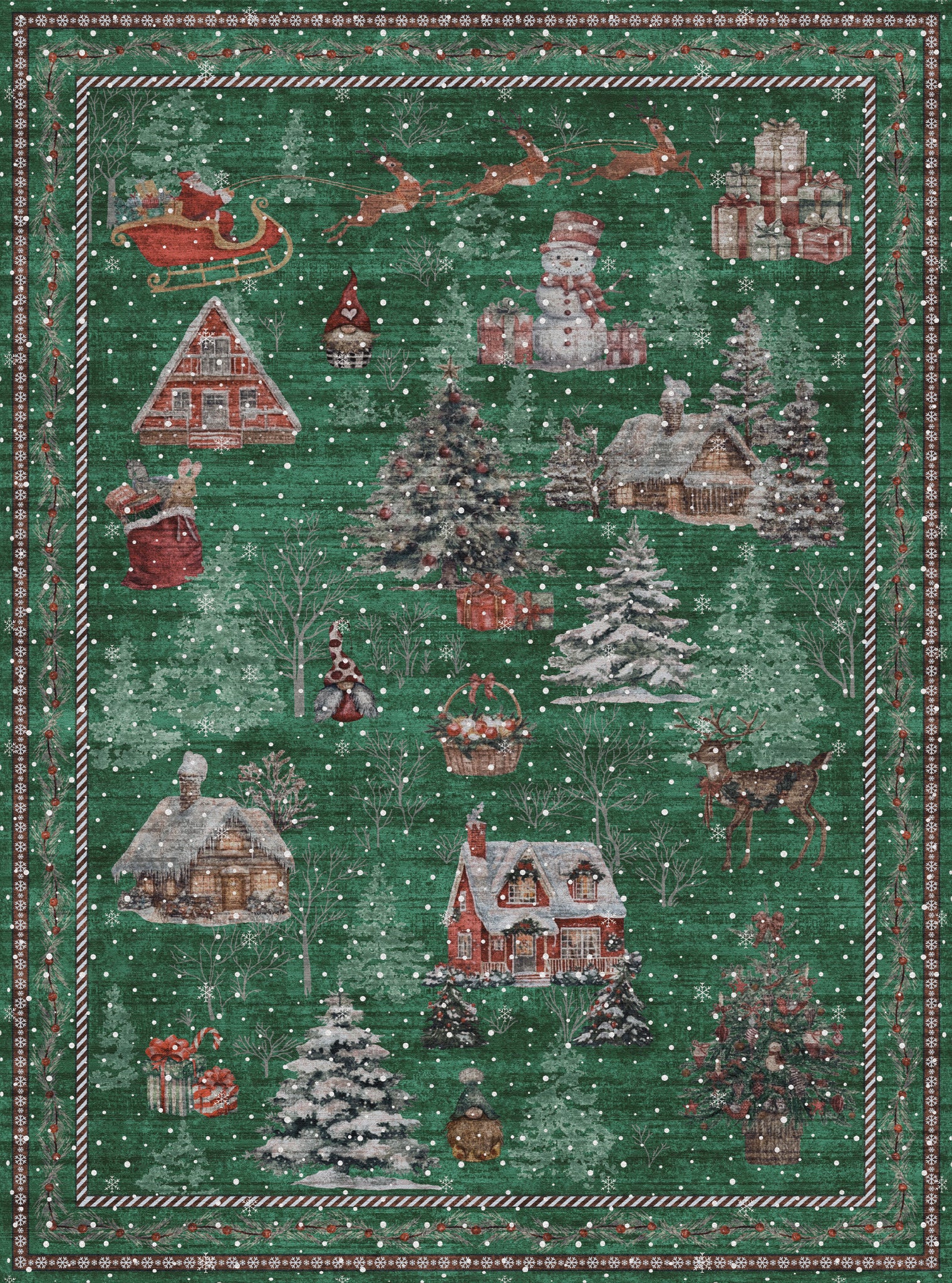 Merry Килим за коледно село