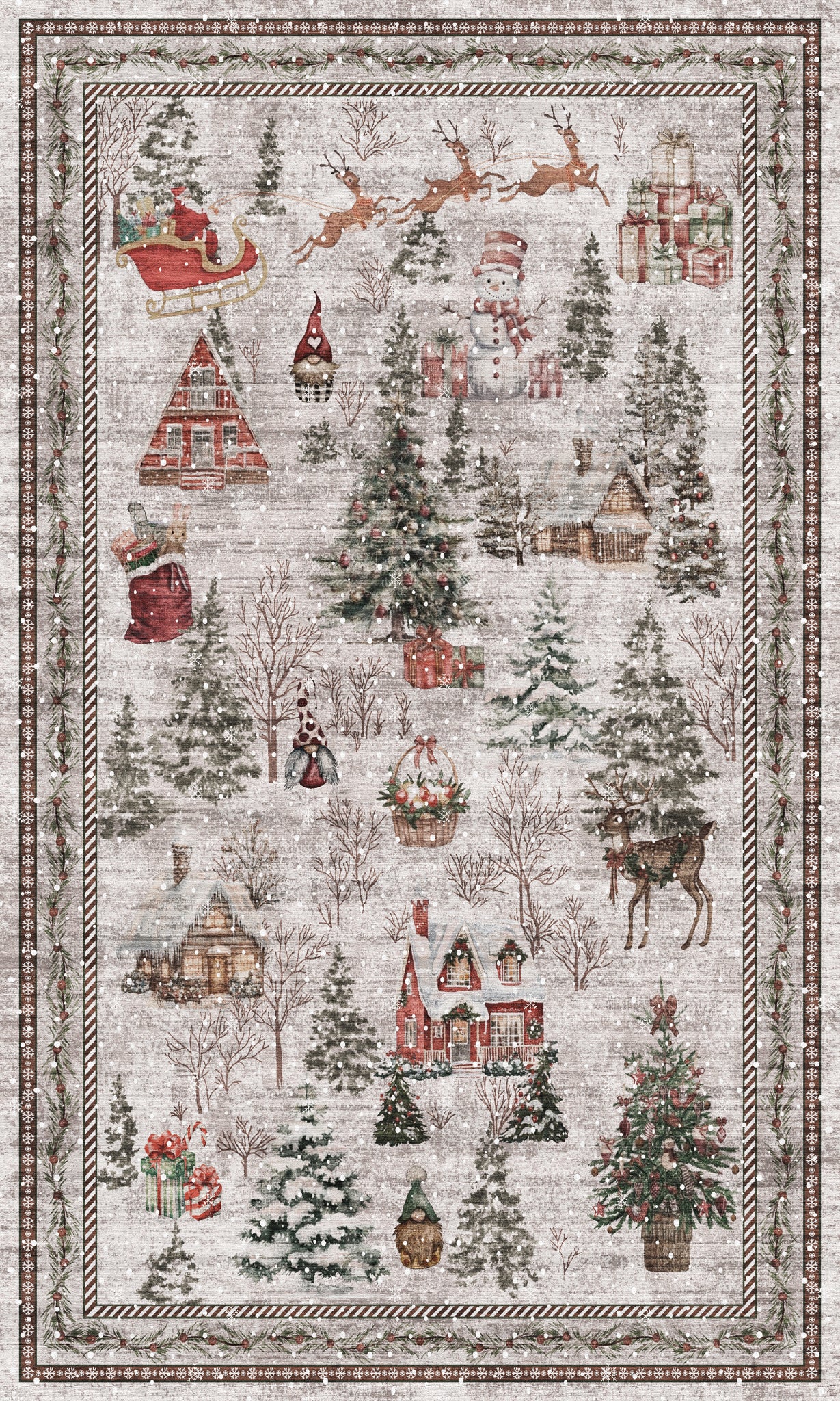 Merry Килим за коледно село