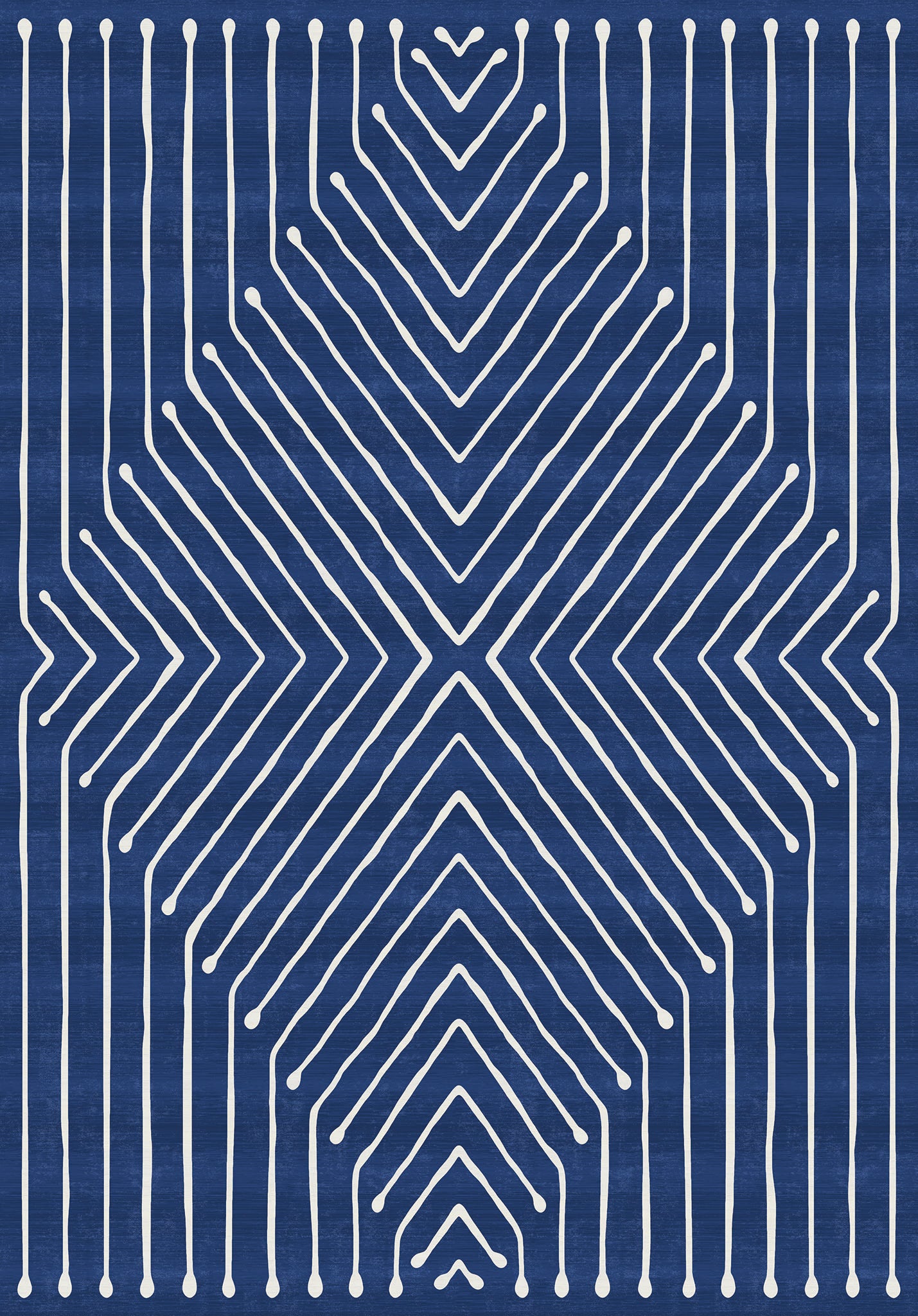 Aira Tappeto con Motivo Lineare Geometrico