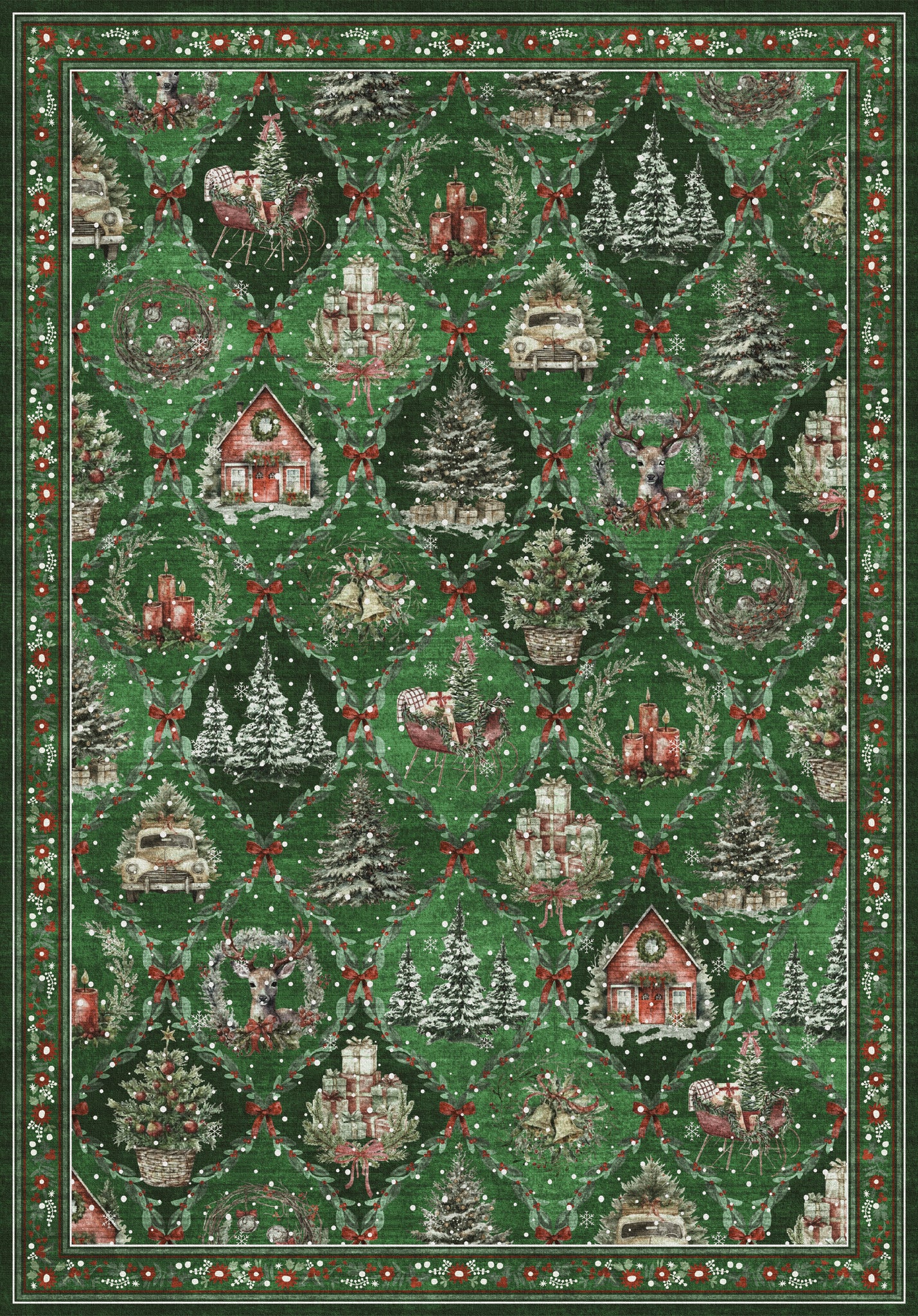Jovie Коледен килим за къщички