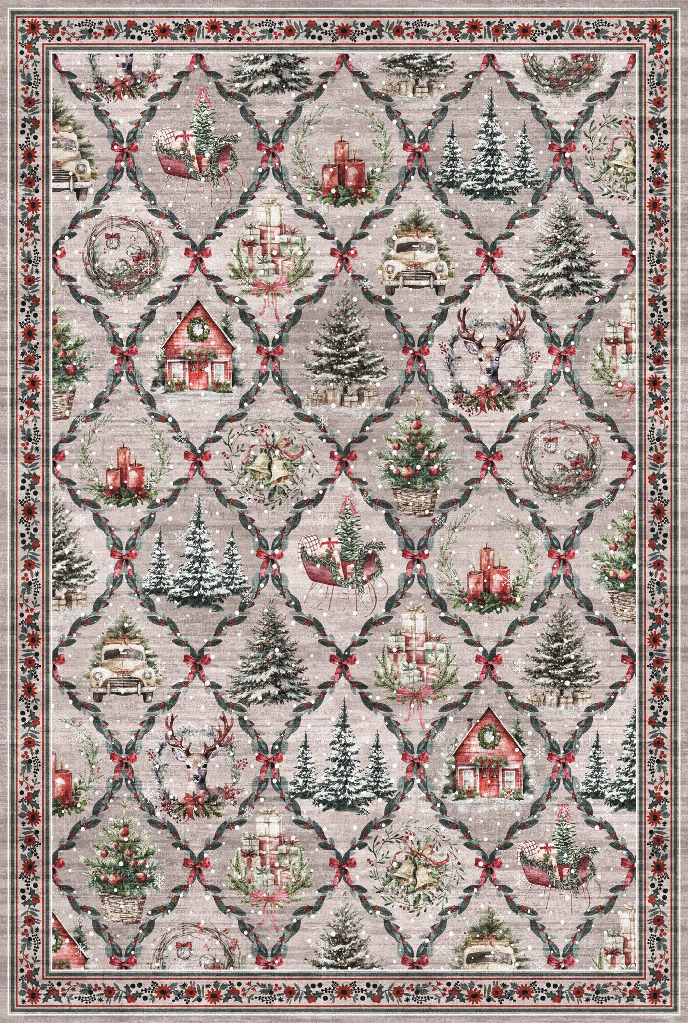 Jovie Коледен килим за къщички