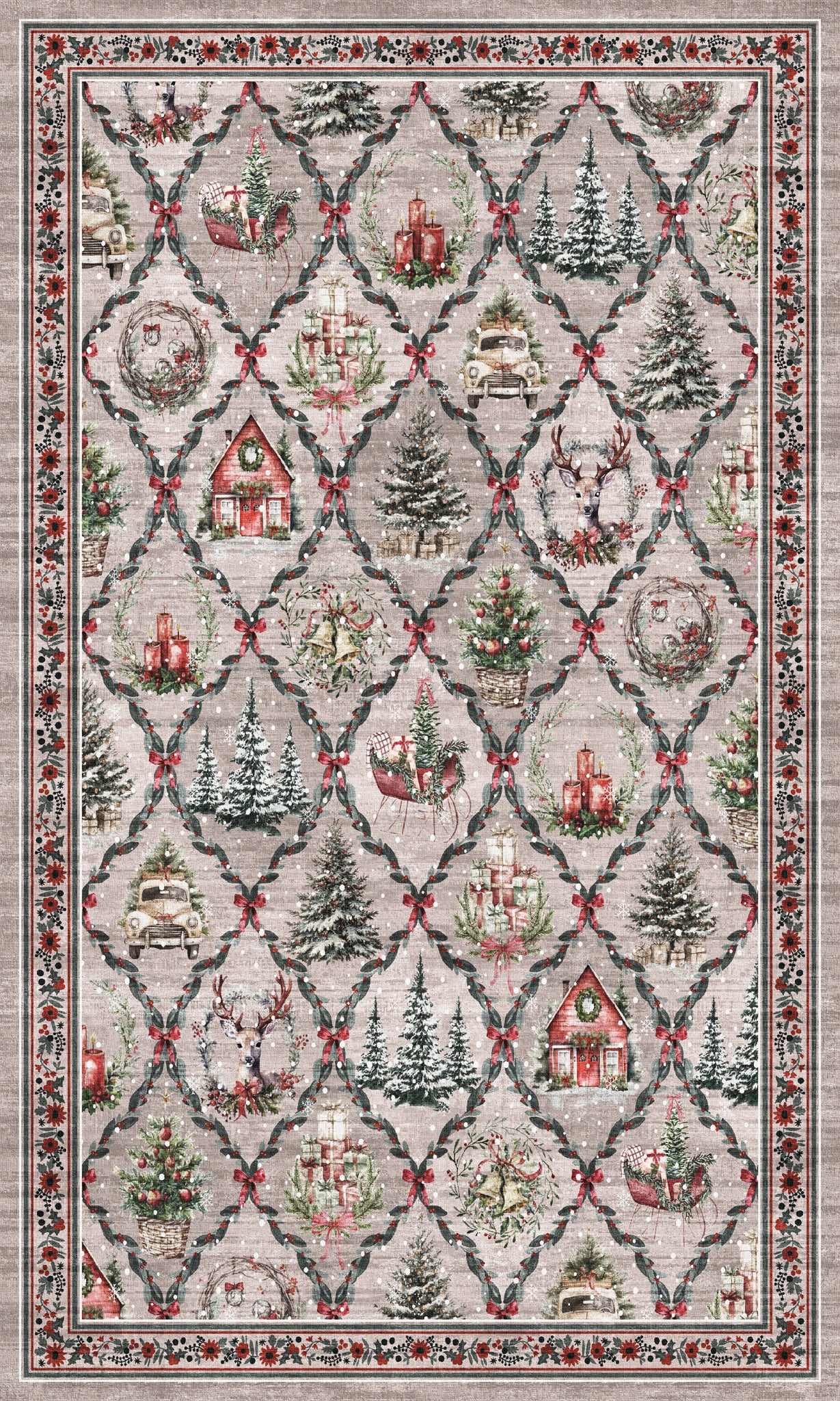 Jovie Коледен килим за къщички