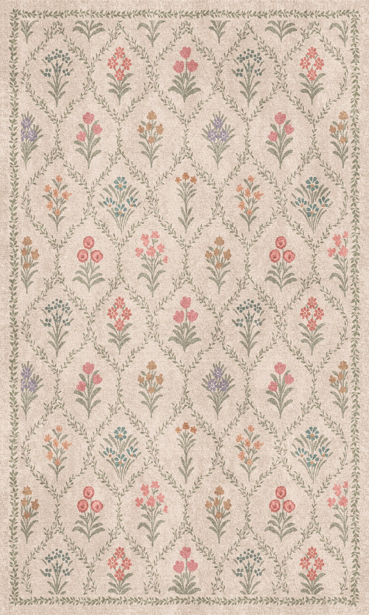 Millie Vintage Bloemen Tuinkleed