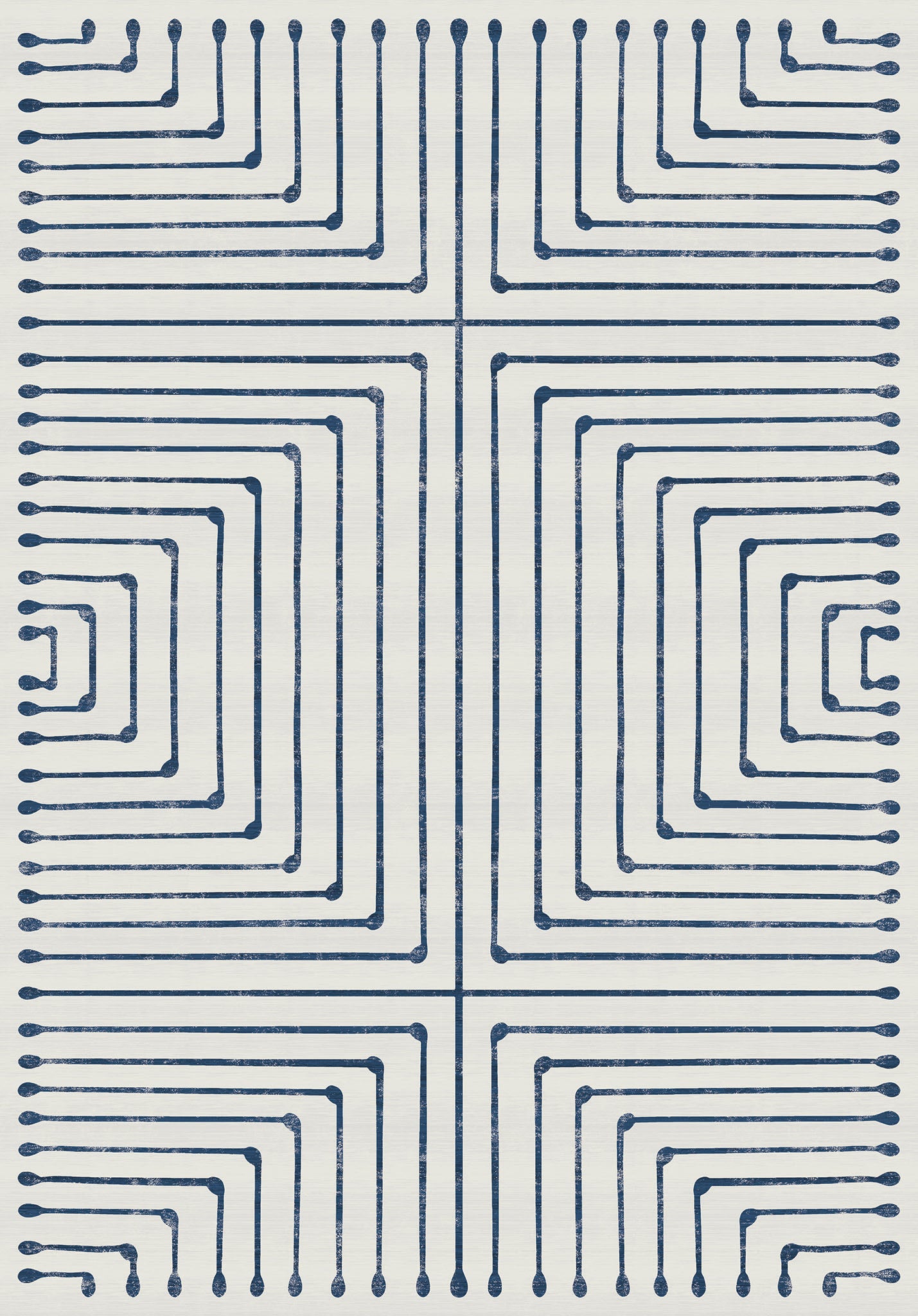 Olis Modern Inkdrop Geometric Rug