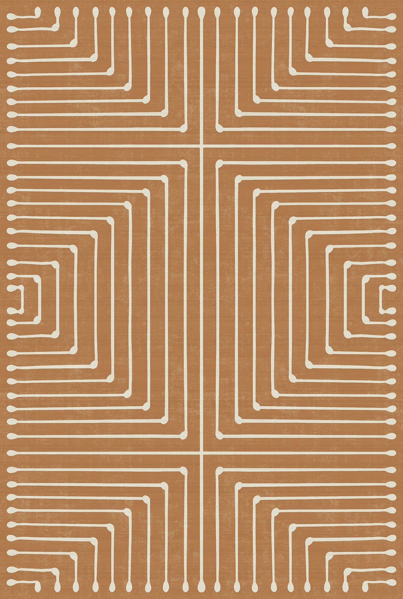 Olis Modern Inkdrop Geometric Rug