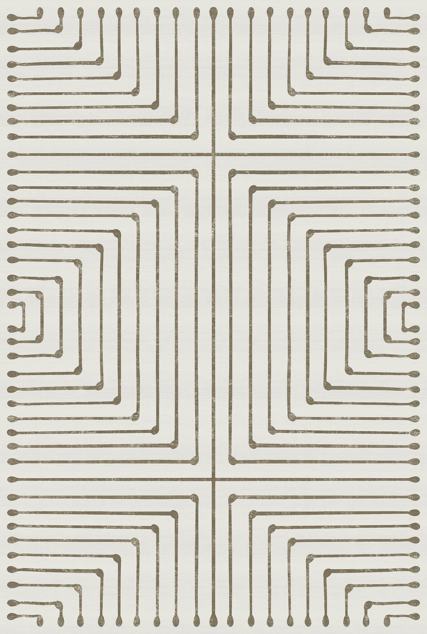 Olis Modern Inkdrop Geometric Rug