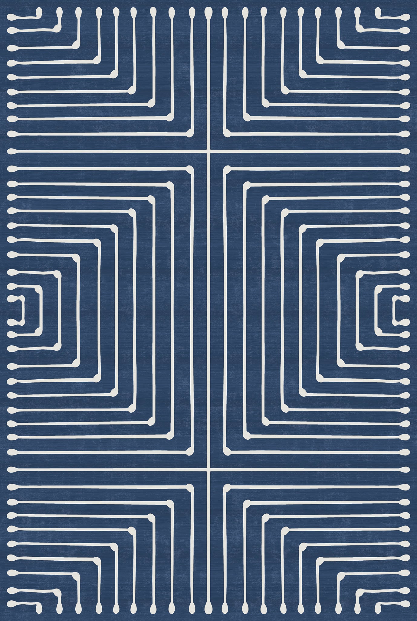 Olis Modern Inkdrop Geometric Rug