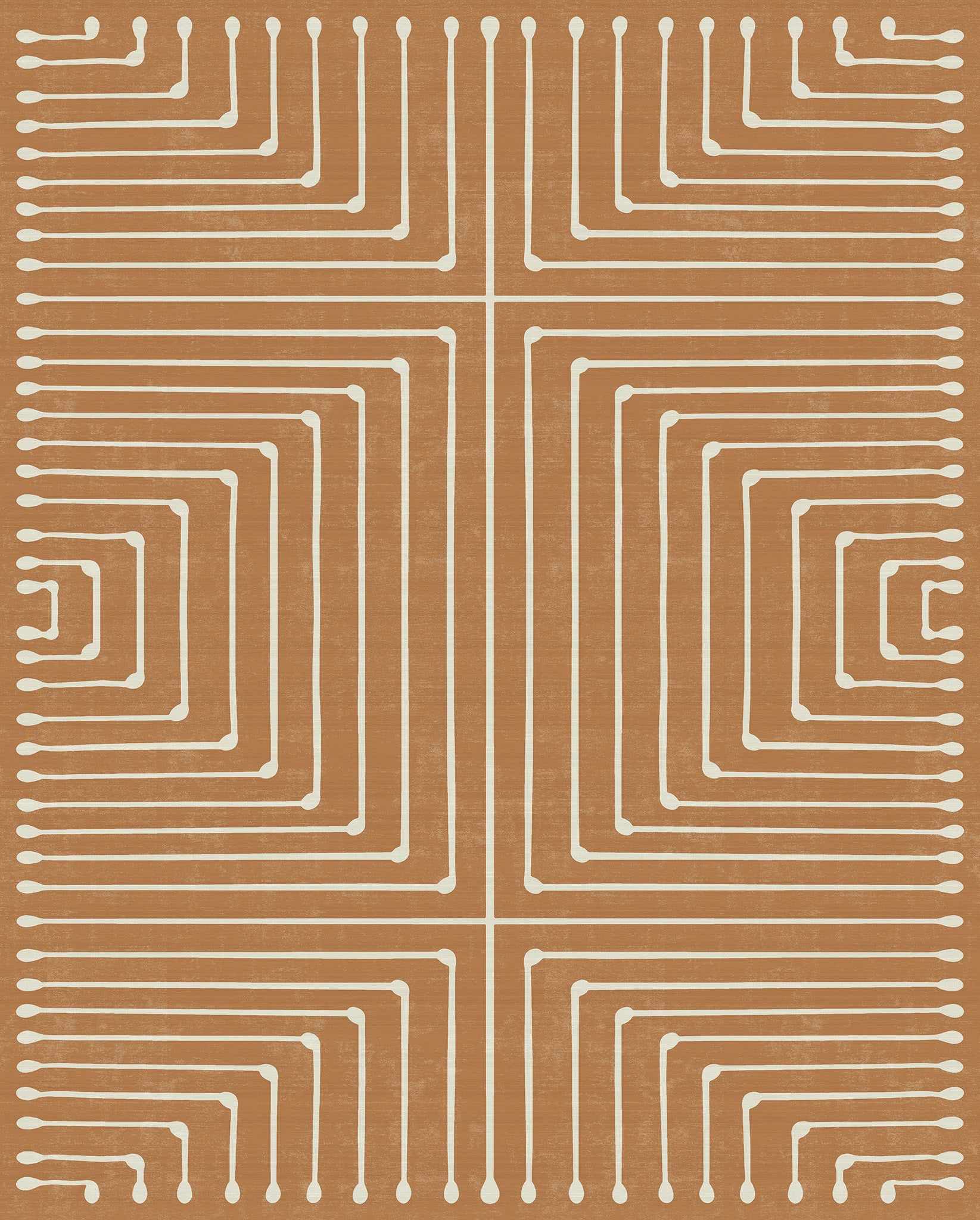 Olis Modern Inkdrop Geometric Rug