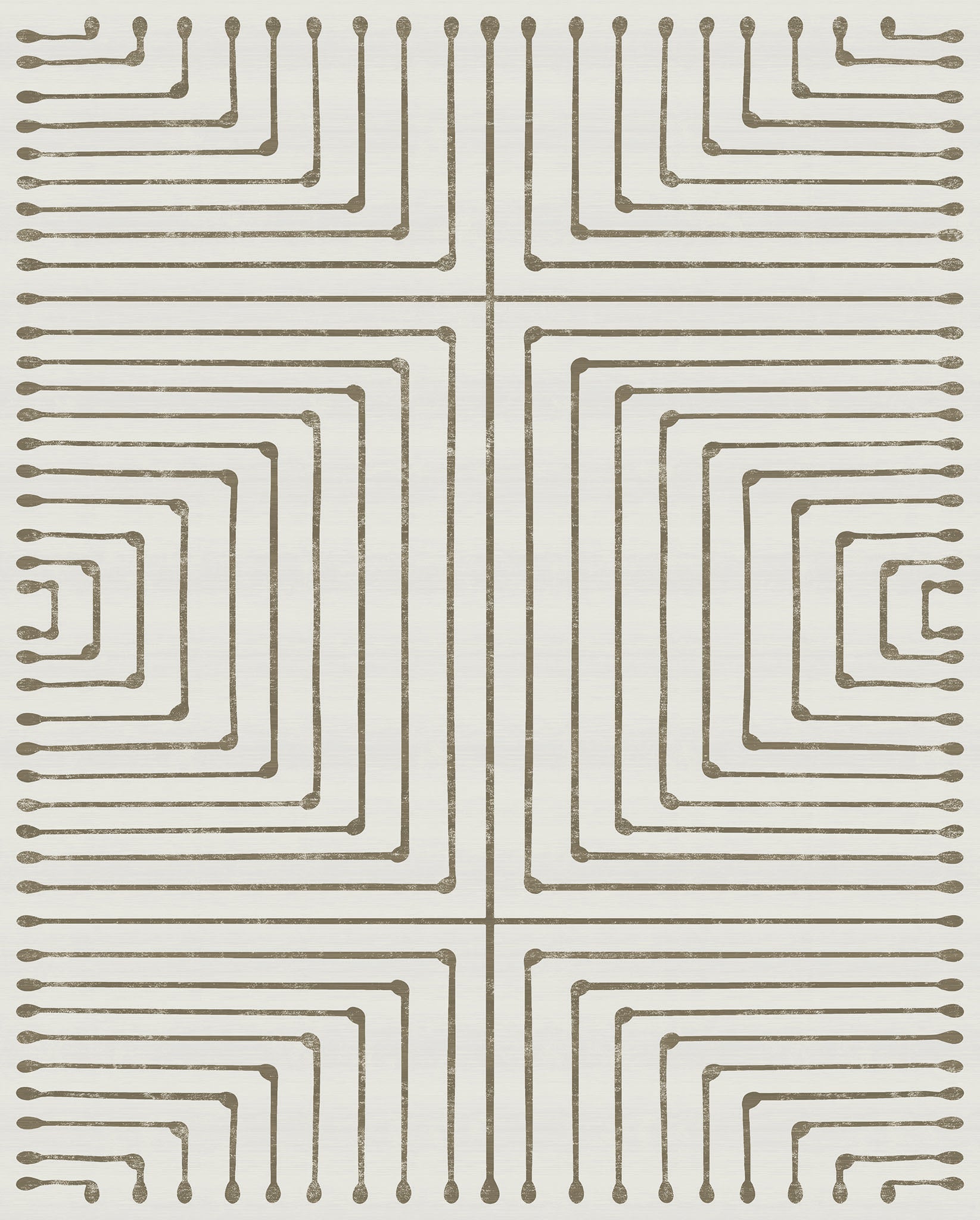 Olis Modern Inkdrop Geometric Rug