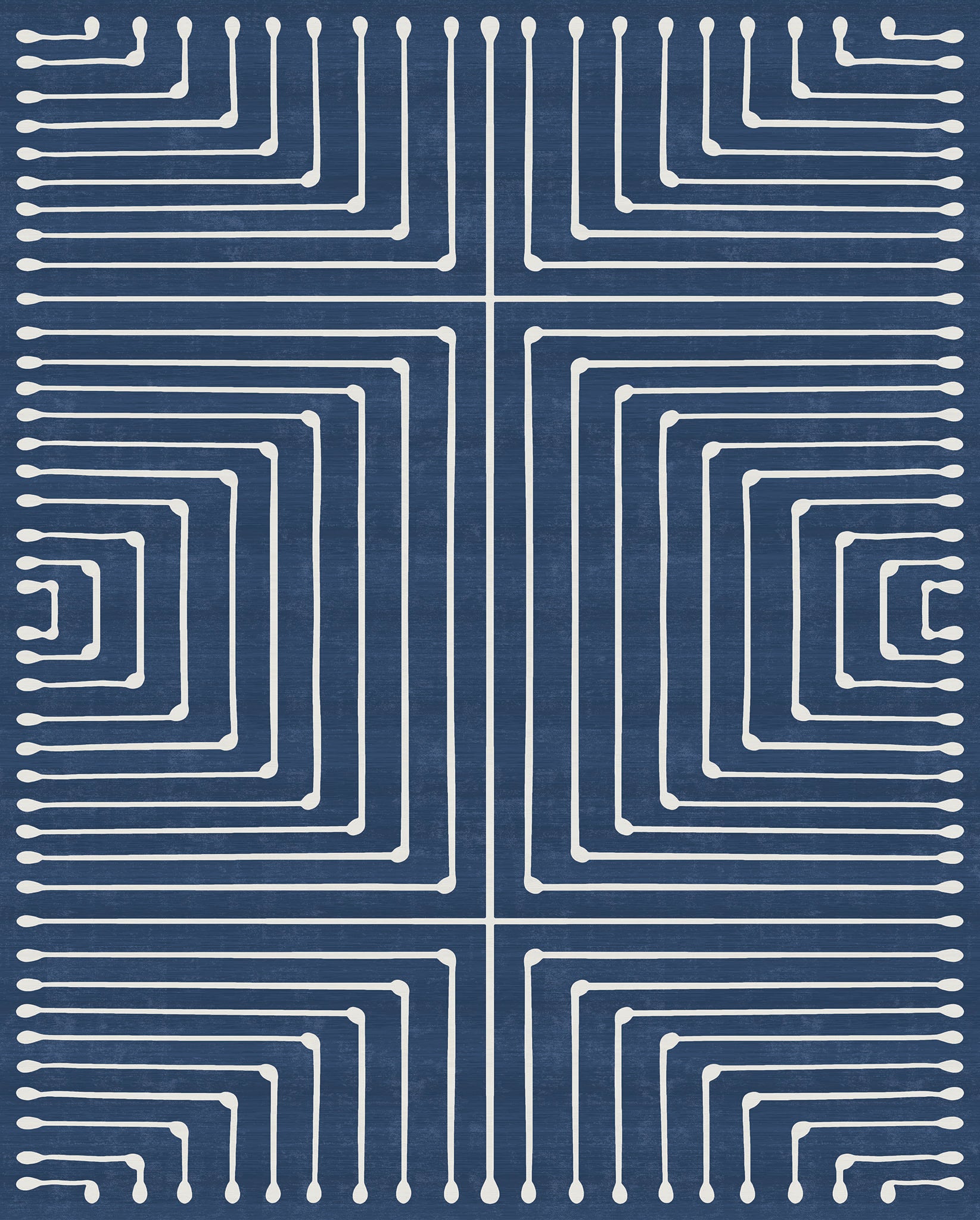 Olis Modern Inkdrop Geometric Rug