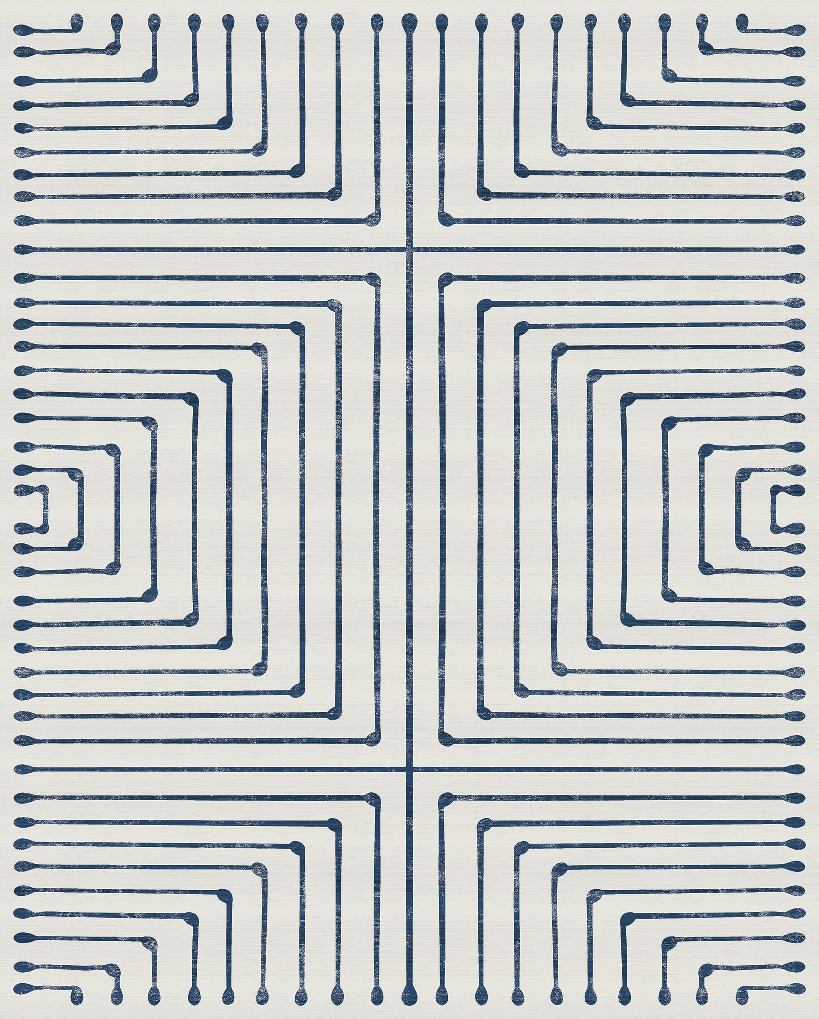 Olis Modern Inkdrop Geometric Rug