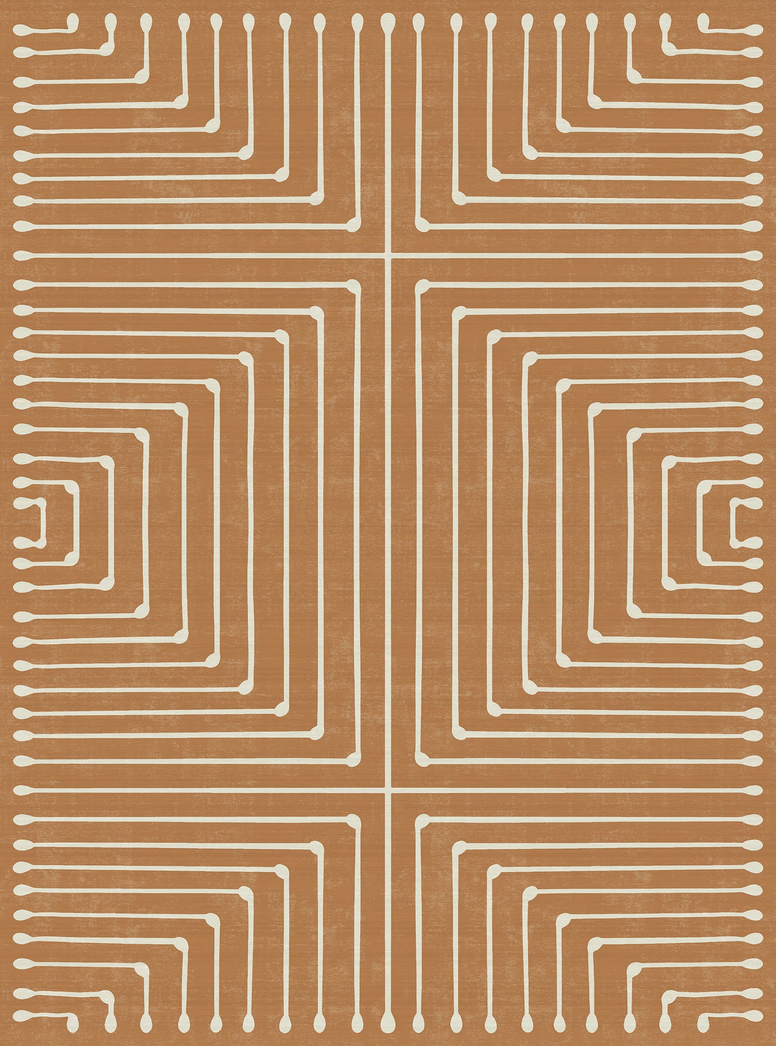 Olis Modern Inkdrop Geometric Rug