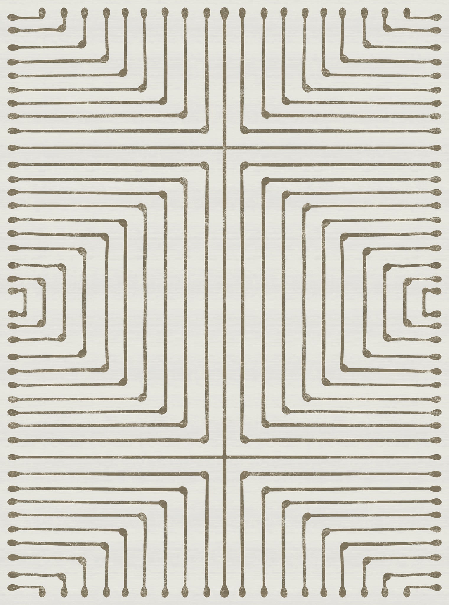 Olis Modern Inkdrop Geometric Rug