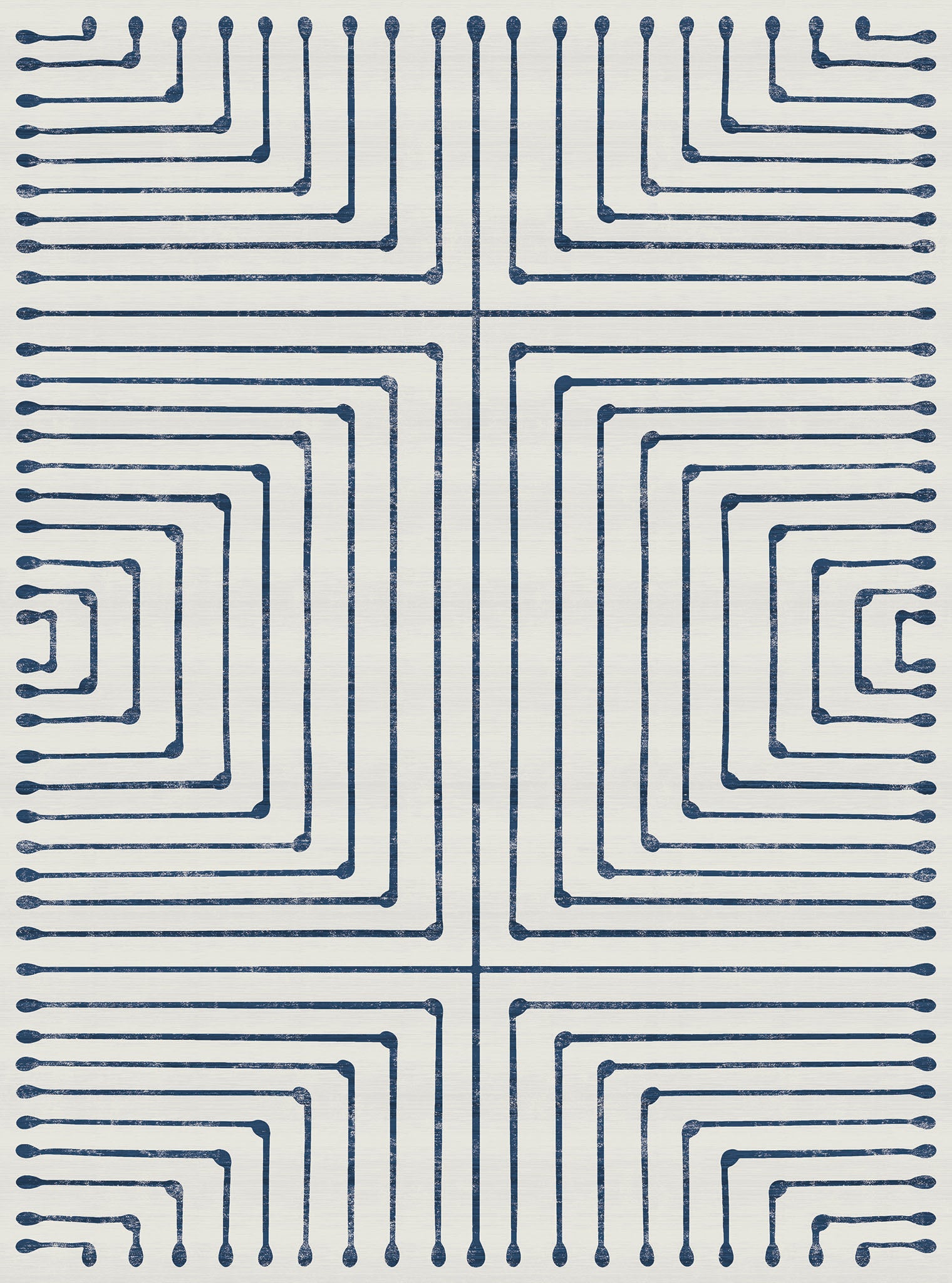 Olis Modern Inkdrop Geometric Rug