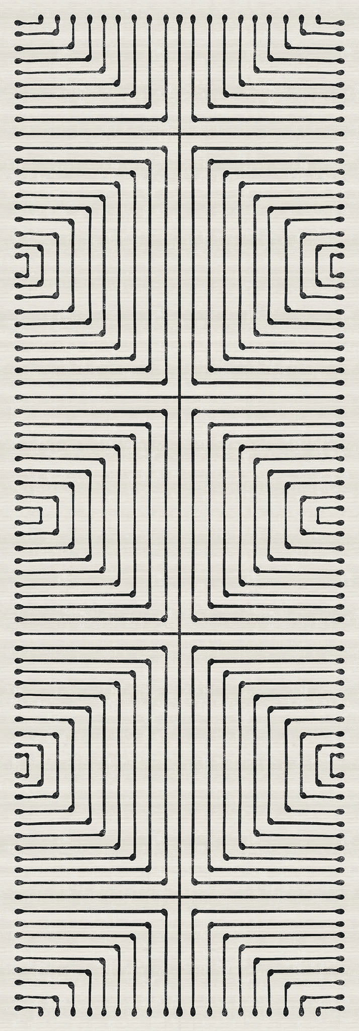 Olis Modern Inkdrop Geometric Rug