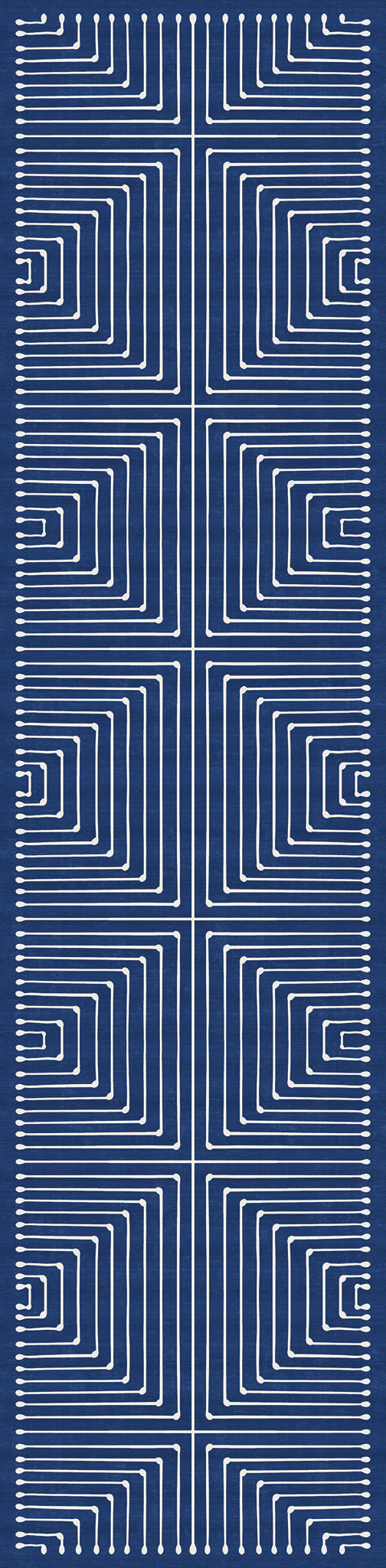 Olis Sodobna geometrijska preproga Inkdrop