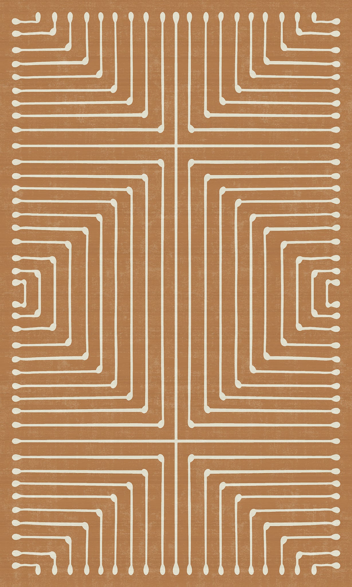 Olis Modern Inkdrop Geometric Rug