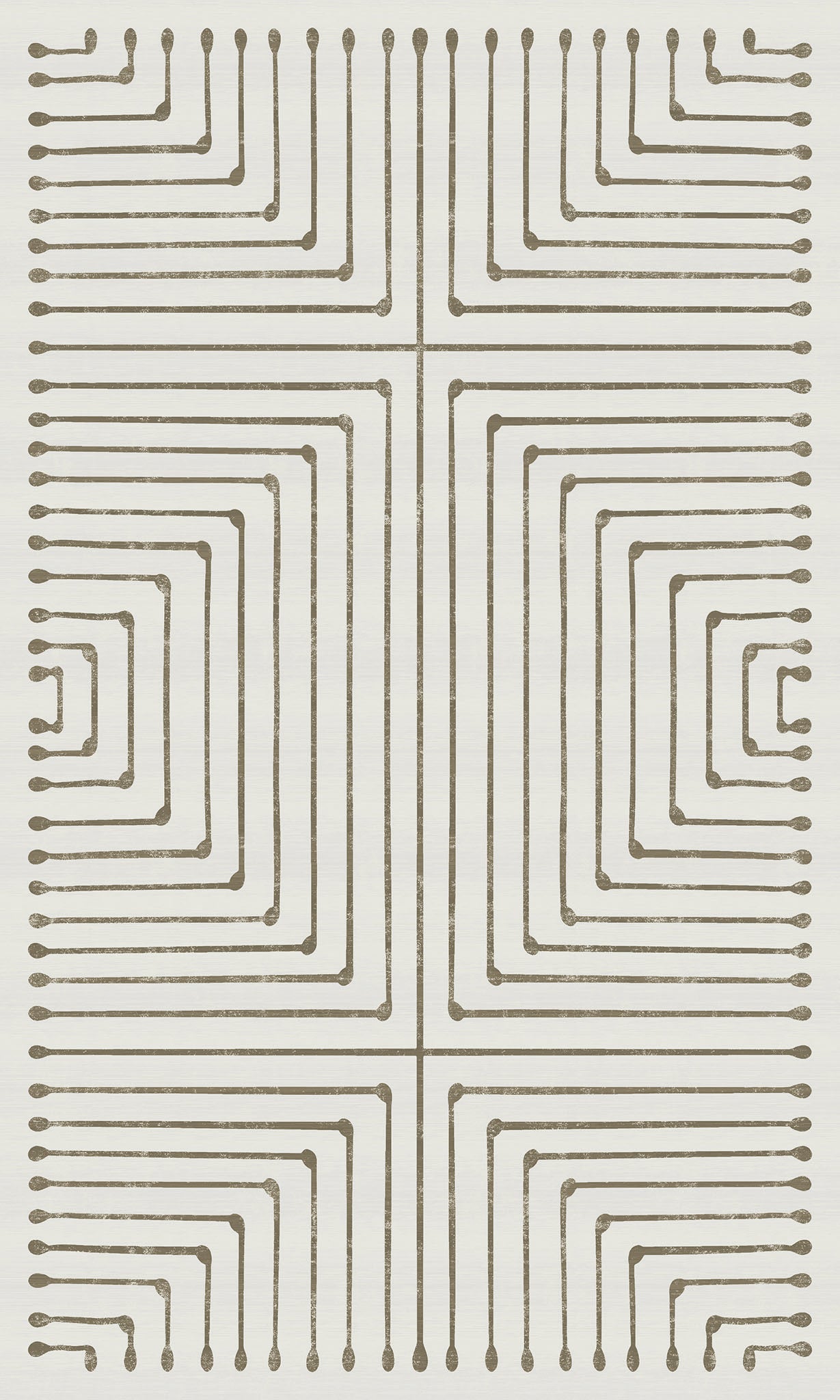 Olis Modern Inkdrop Geometric Rug